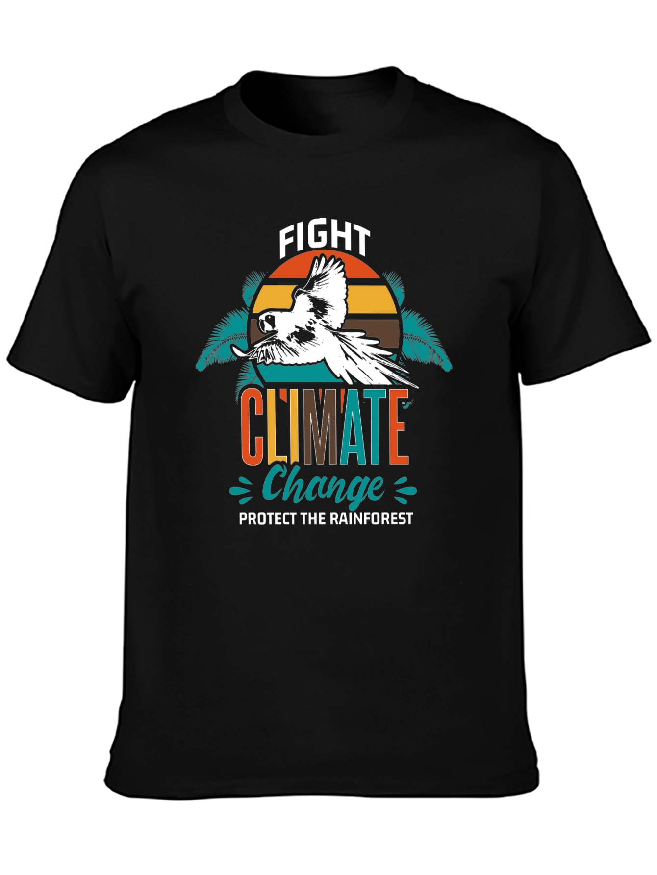 Fight Climate Change Parrot Graphic Tee