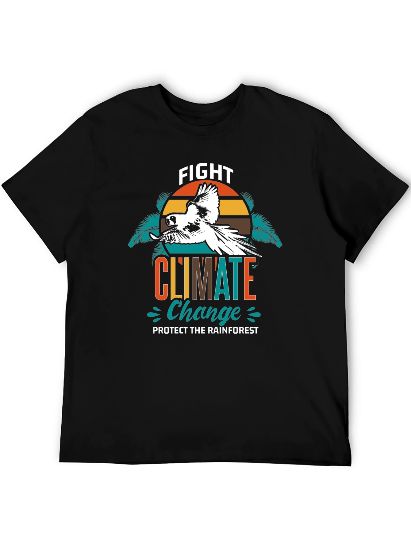 Fight Climate Change Parrot Graphic Tee