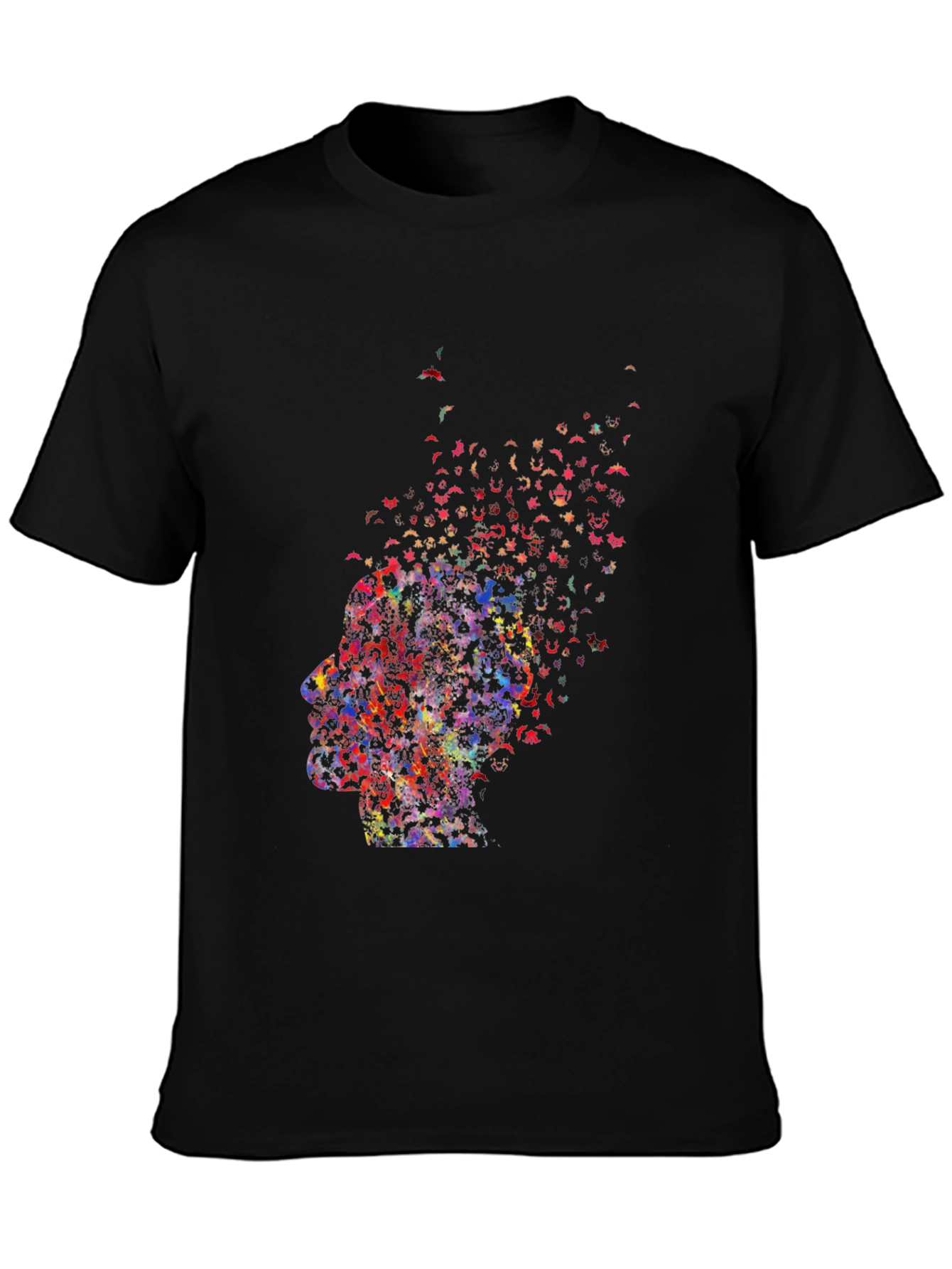Abstract Butterfly Mind T-Shirt - Black