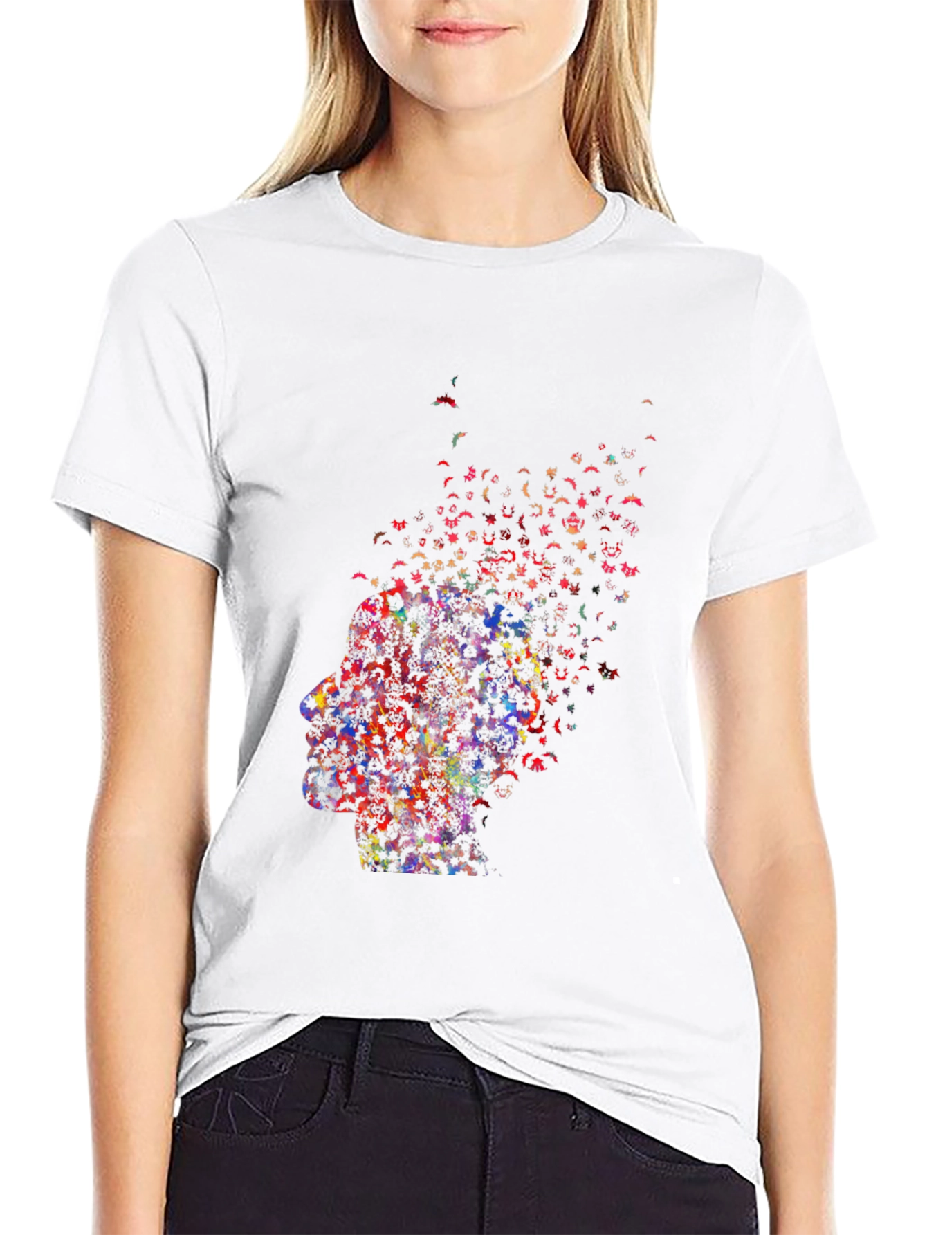 Abstract Butterfly Mind T-Shirt - Black