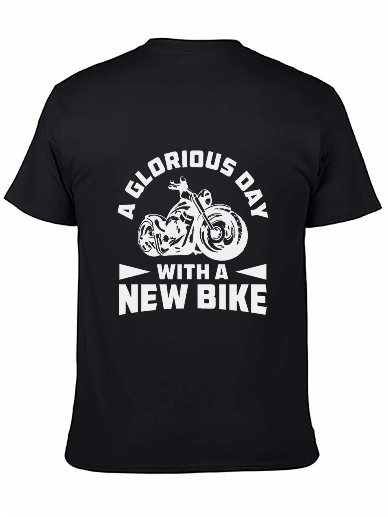 Glorious New Bike Day Graphic Tee - Black