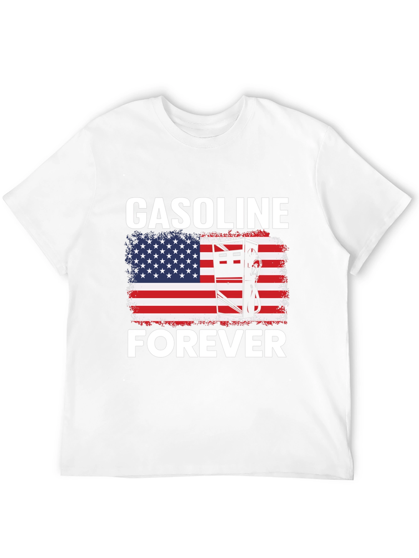 Gasoline Forever Patriotic Graphic Tee