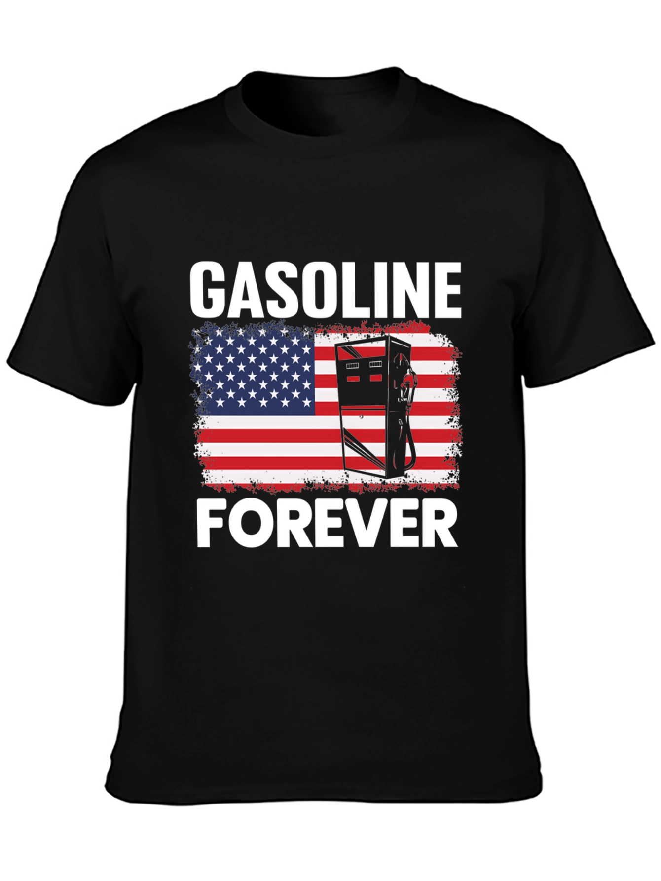 Gasoline Forever Patriotic Graphic Tee