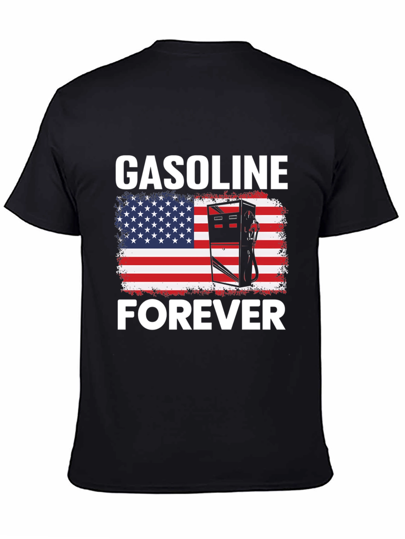 Gasoline Forever Patriotic Graphic Tee