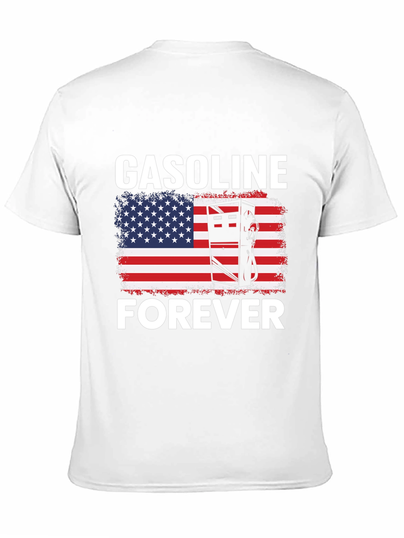 Gasoline Forever Patriotic Graphic Tee