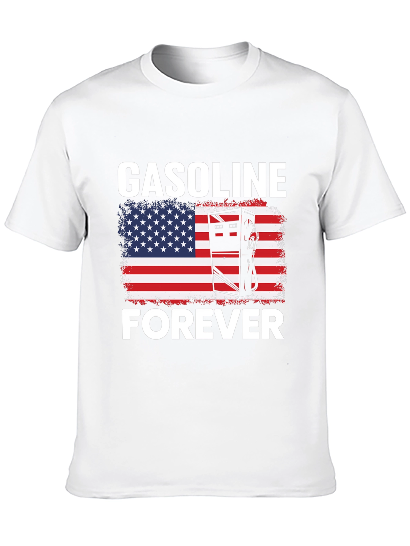 Gasoline Forever Patriotic Graphic Tee