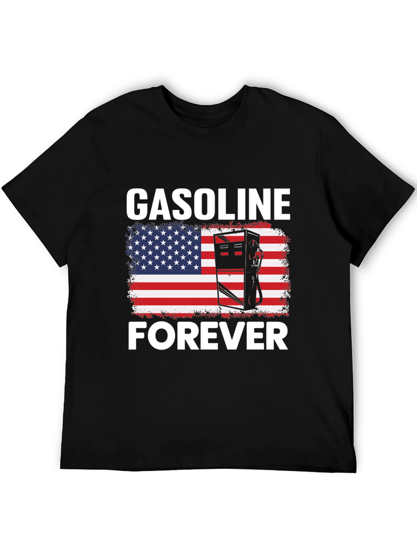 Gasoline Forever Patriotic Graphic Tee