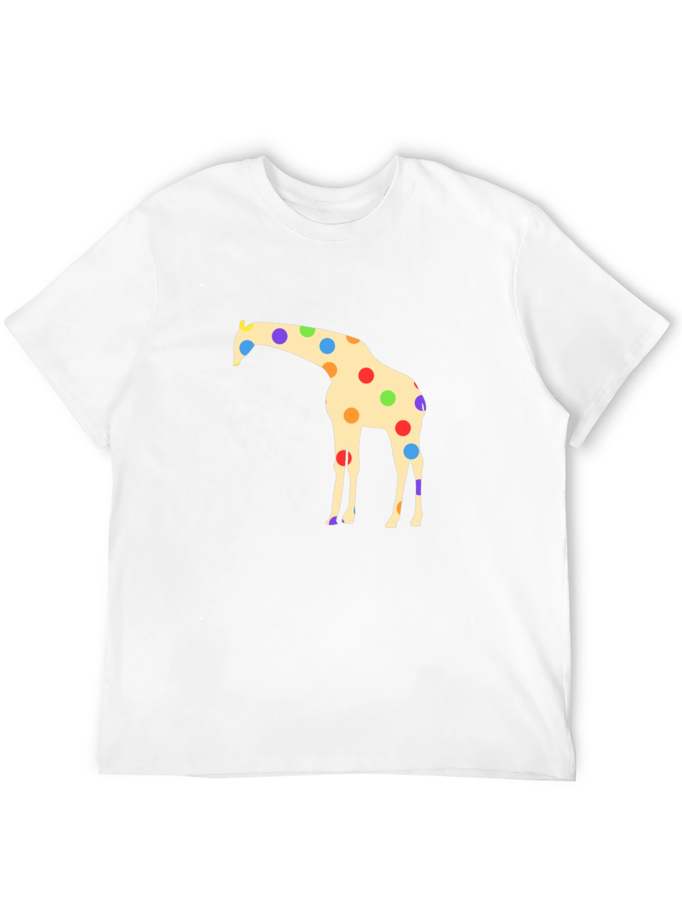Giraffe Polka Dot Black T-Shirt