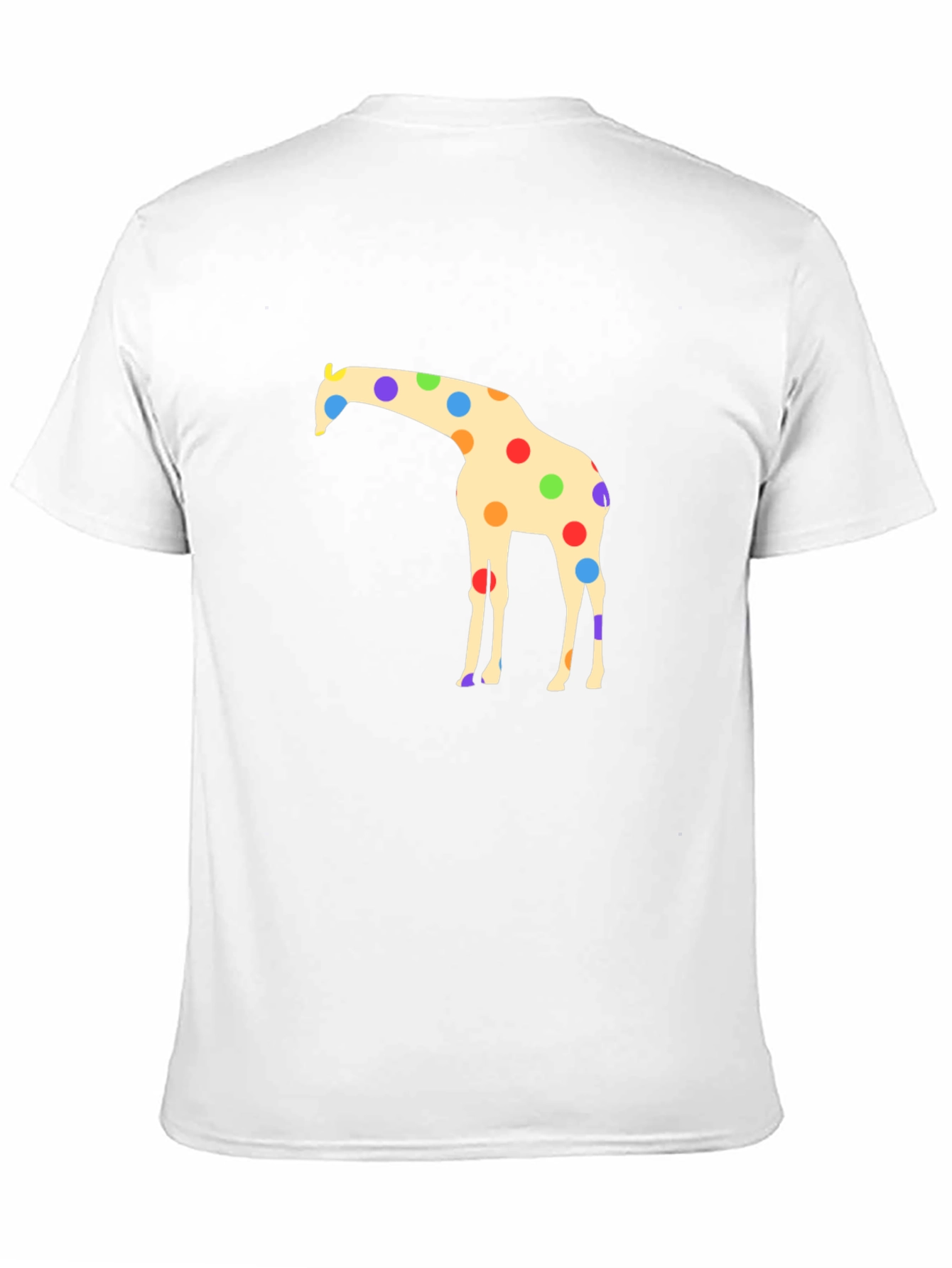 Giraffe Polka Dot Black T-Shirt