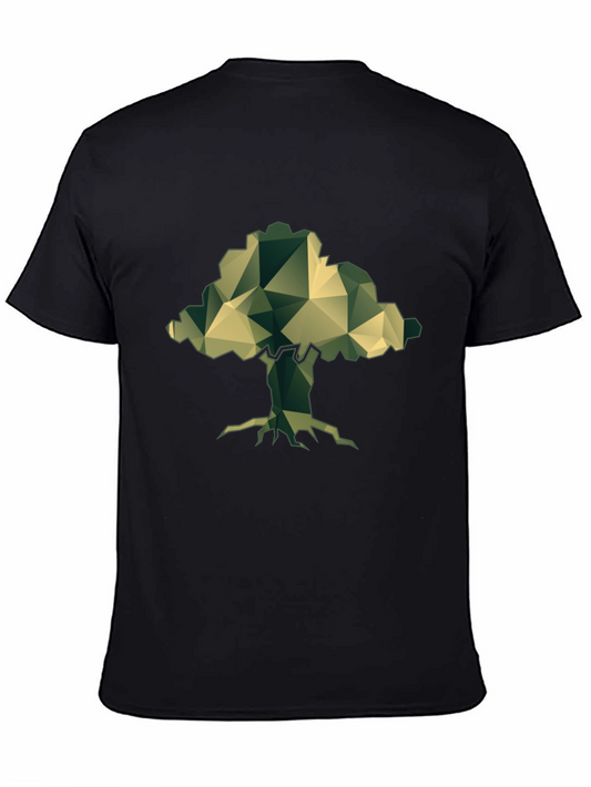 Geometric Tree T-Shirt - Nature Inspired Design