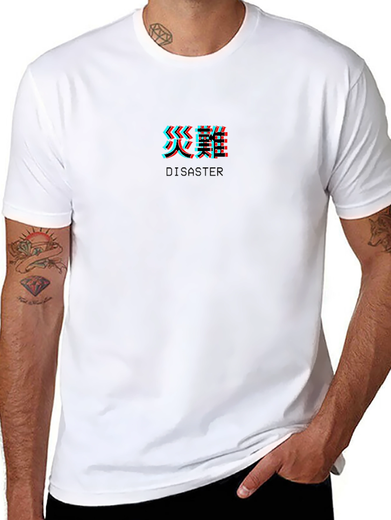 Glitch Disaster Graphic T-Shirt