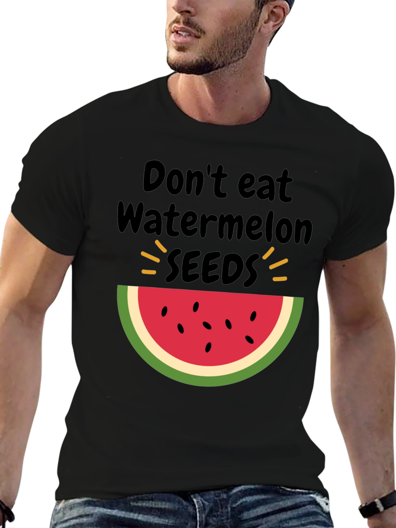 Funny Watermelon Seeds Graphic Tee