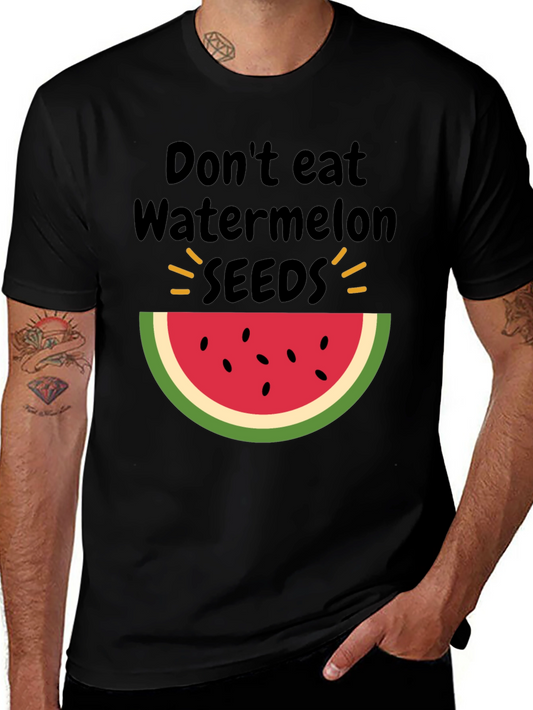 Funny Watermelon Seeds Graphic Tee
