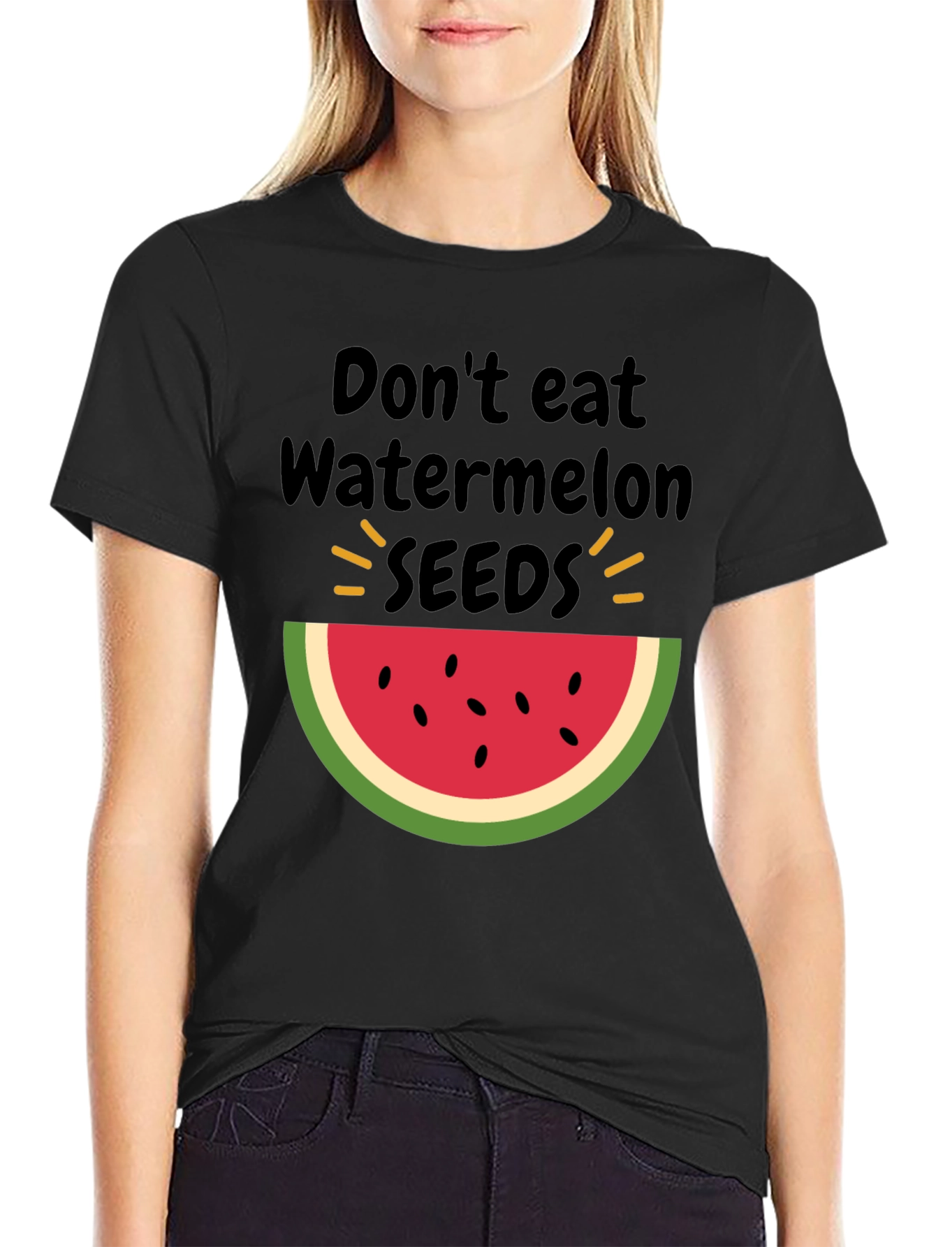 Funny Watermelon Seeds Graphic Tee