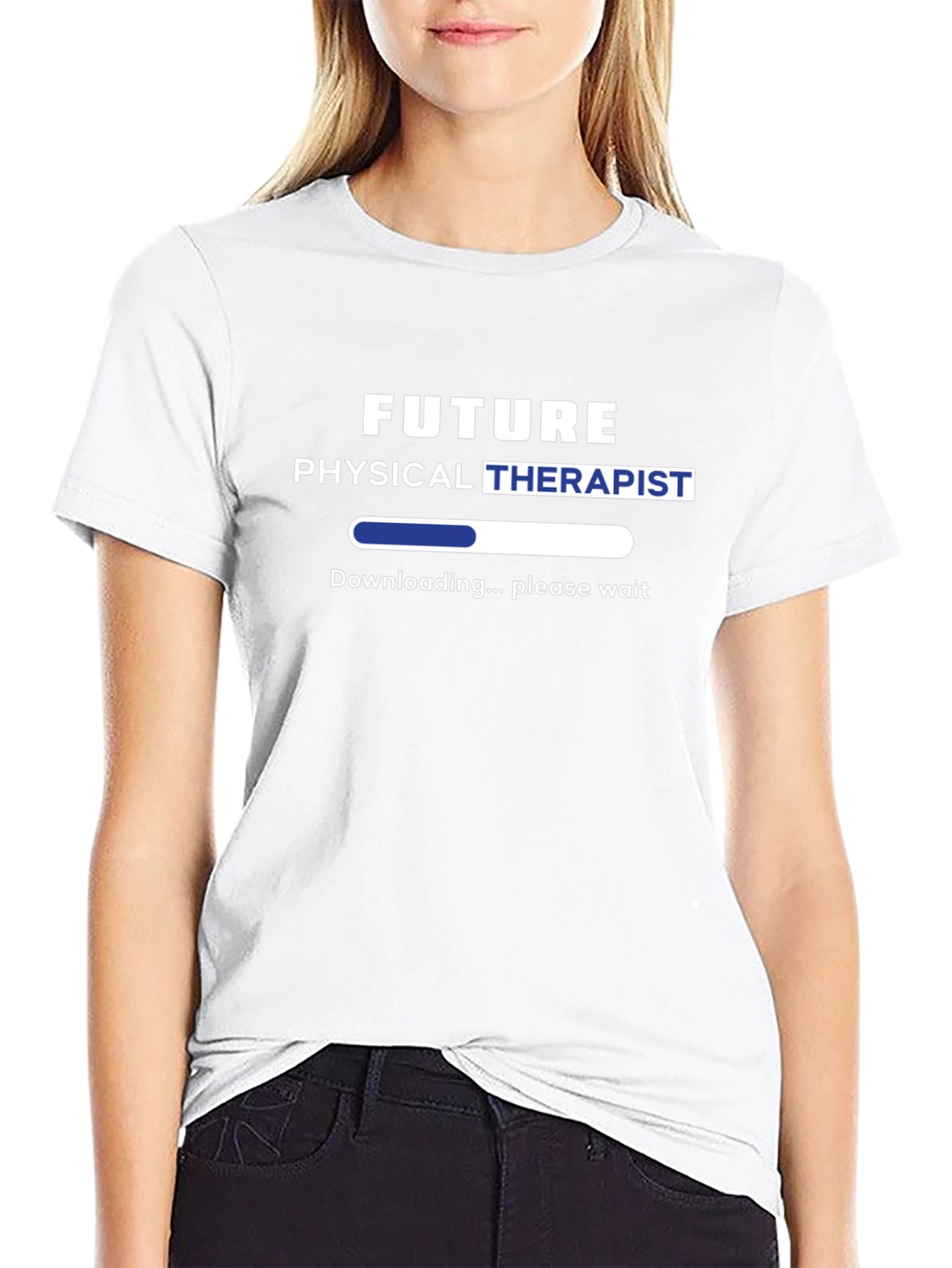 Future Physical Therapist Loading T-Shirt - Black
