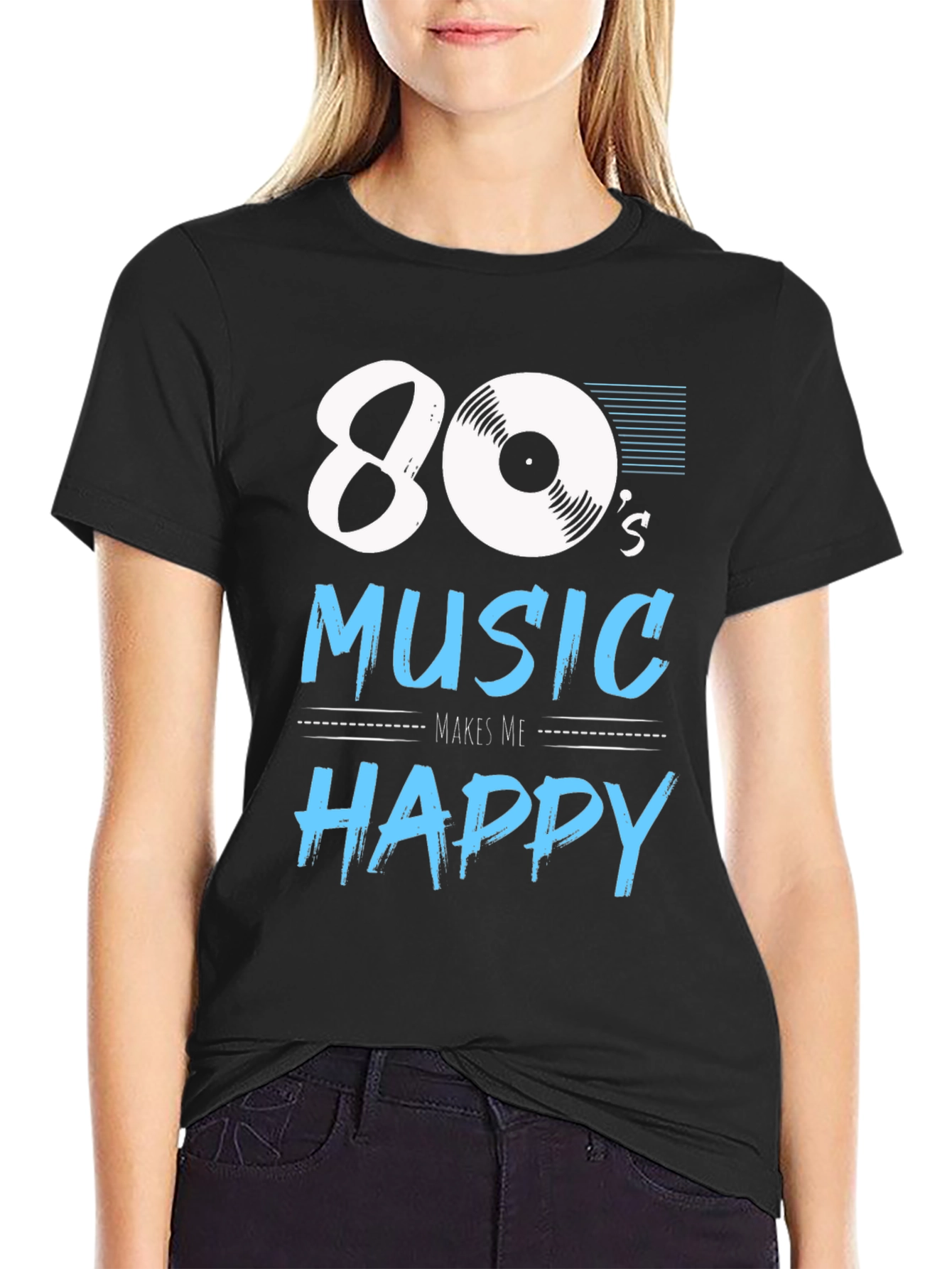 80s Music Makes Me Happy Tee