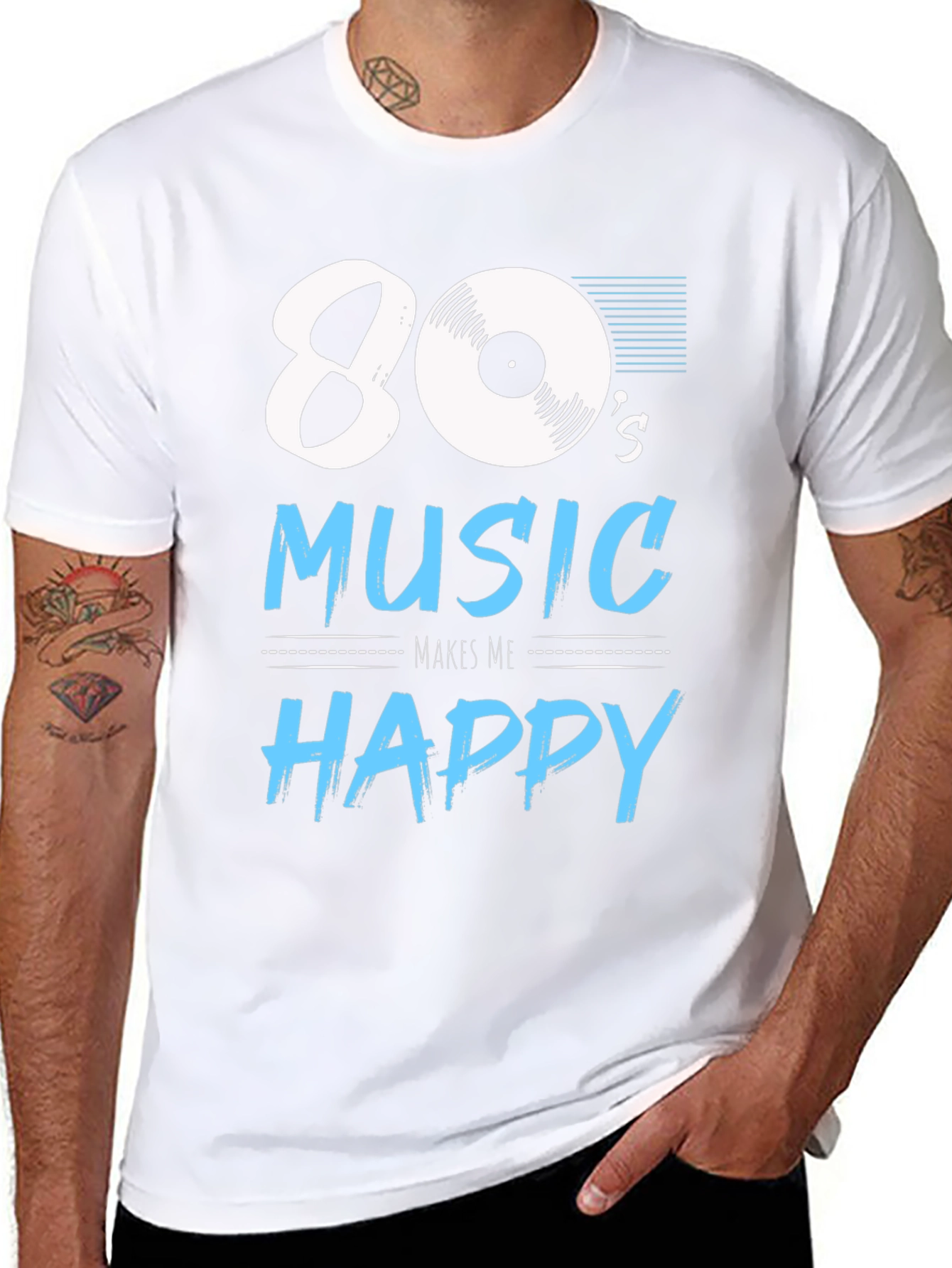 80s Music Makes Me Happy Tee