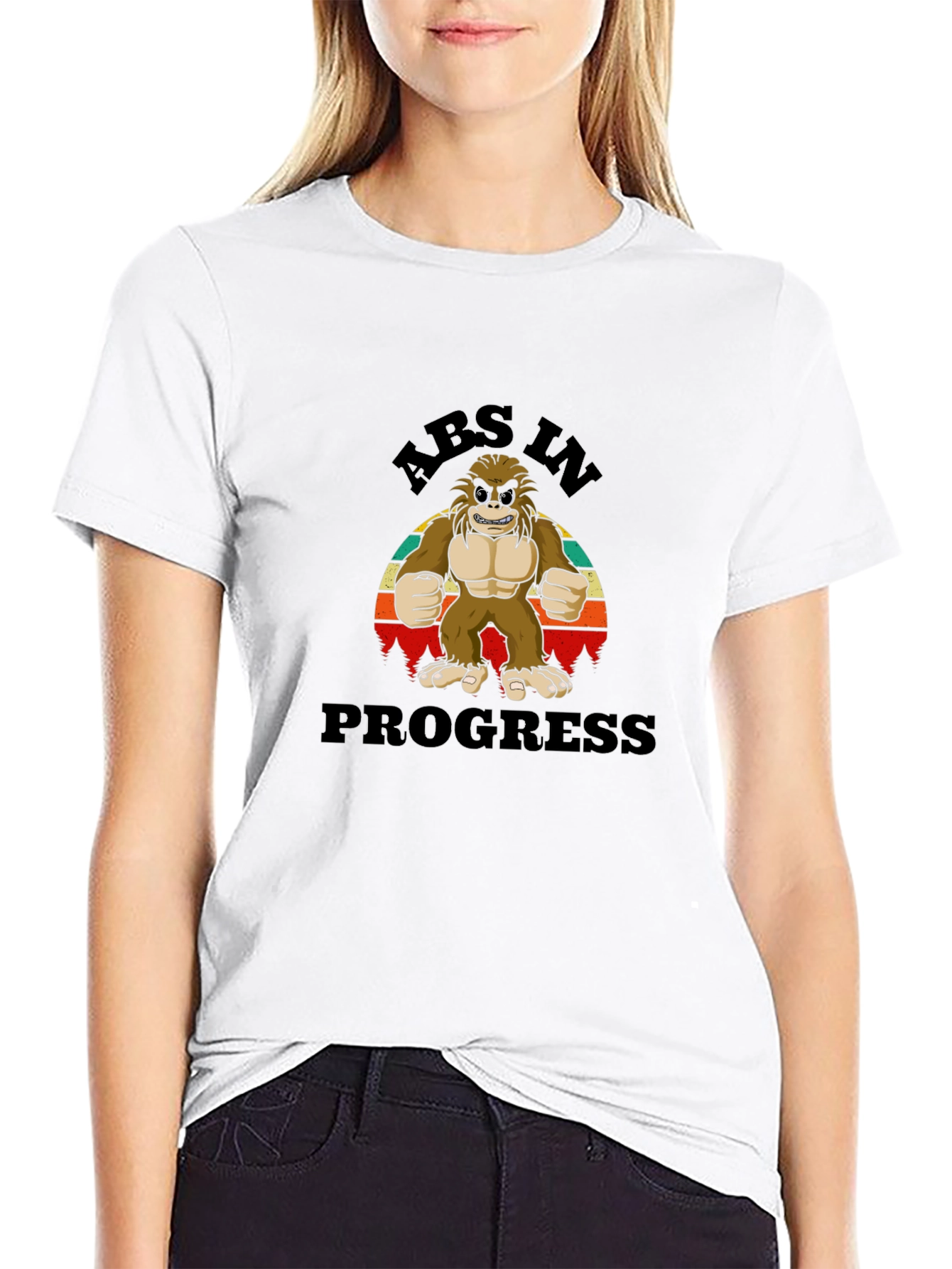 Abs in Progress Bigfoot T-Shirt