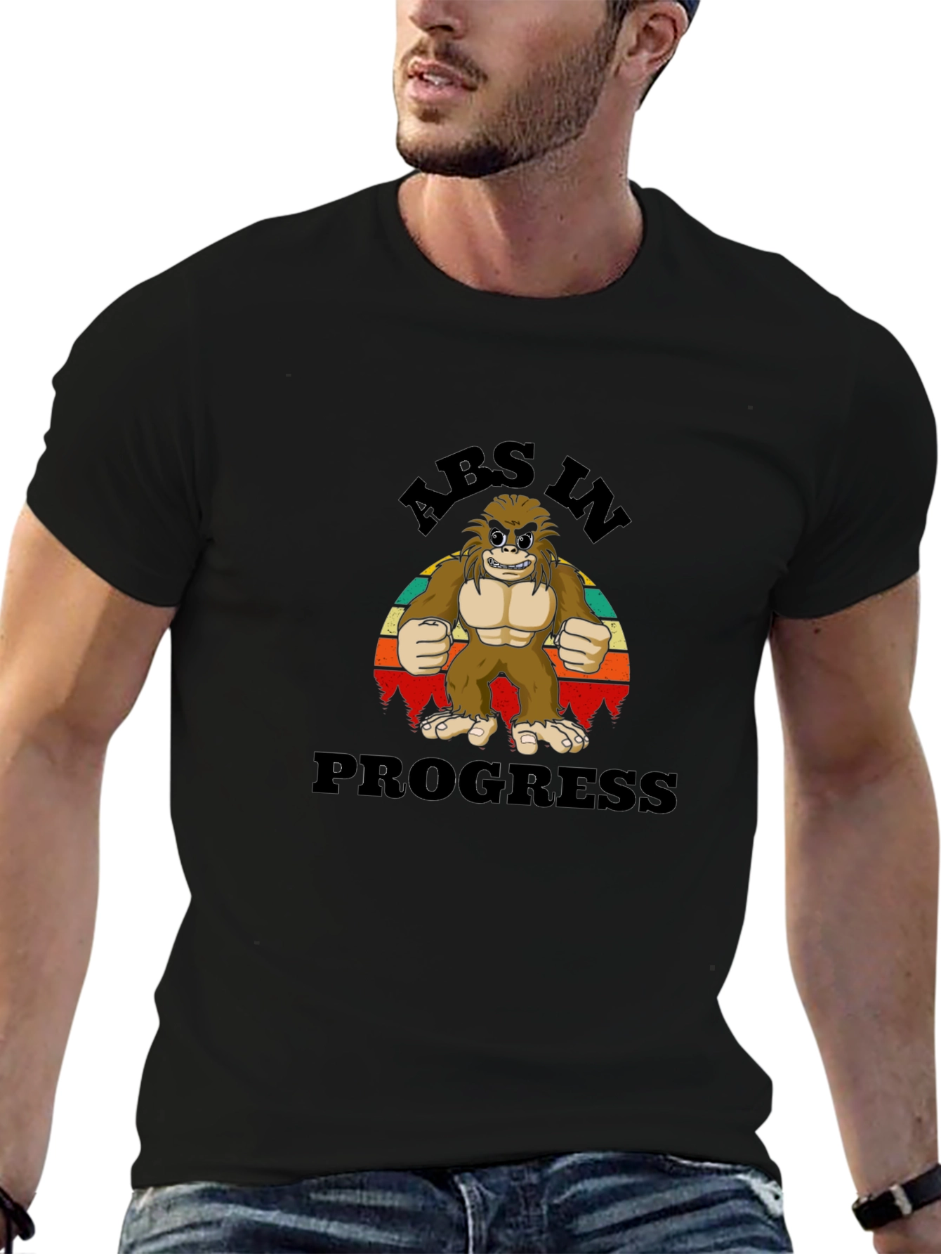 Abs in Progress Bigfoot T-Shirt