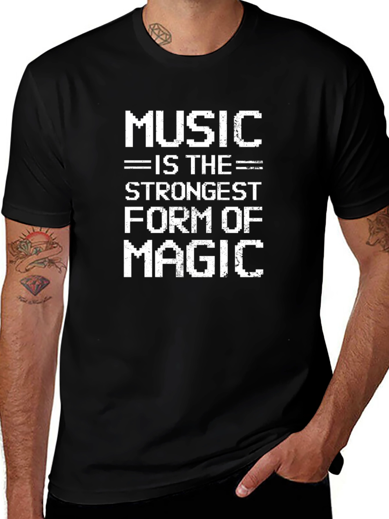 Music is Magic T-Shirt - Black Graphic Tee