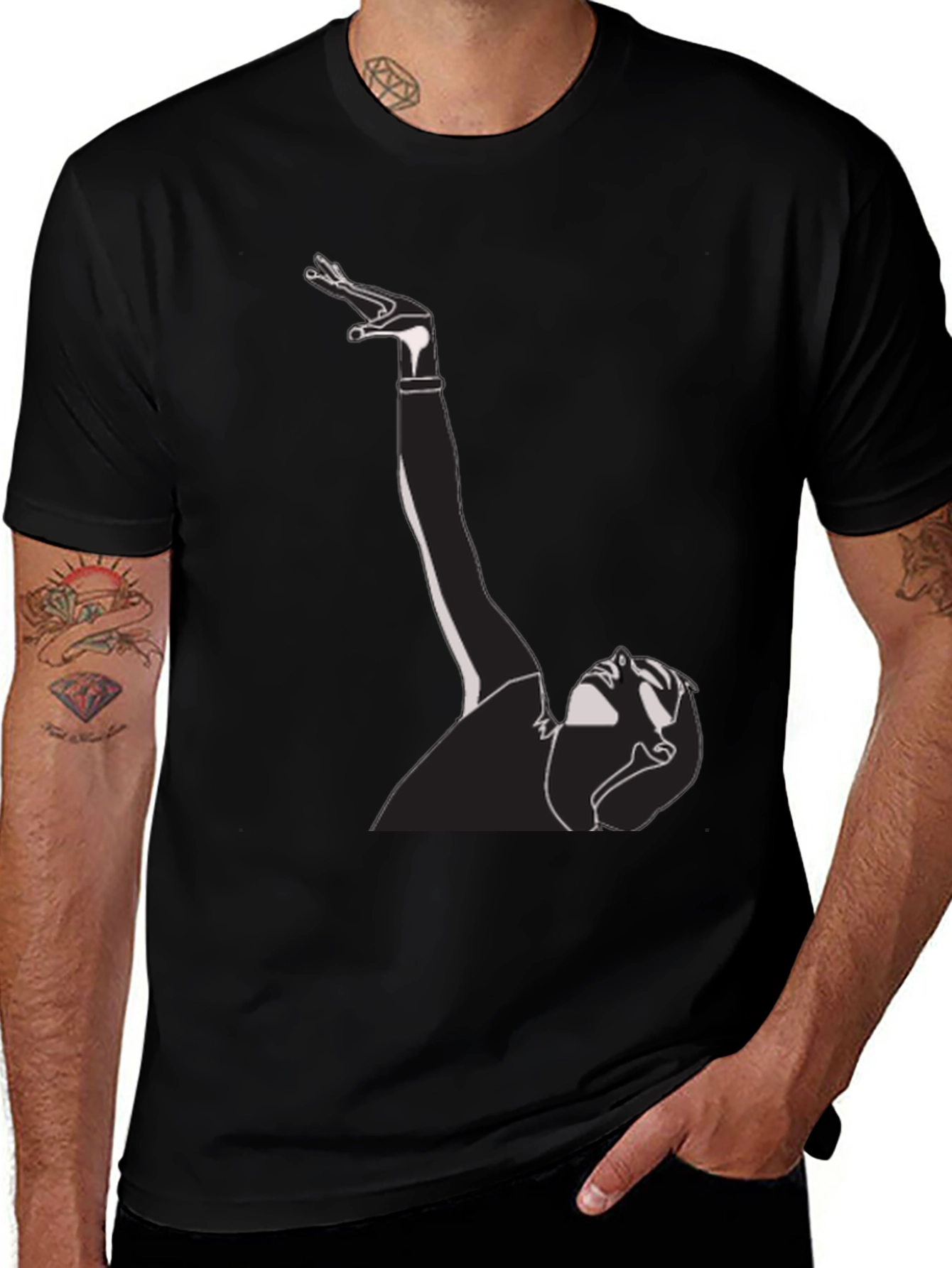 Abstract Dancer Graphic T-Shirt - Modern Streetwear