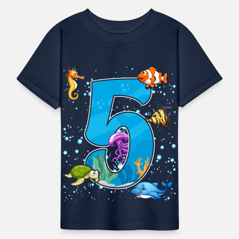 5th birthday Aquarium Fish lover 5 Year Old Sea