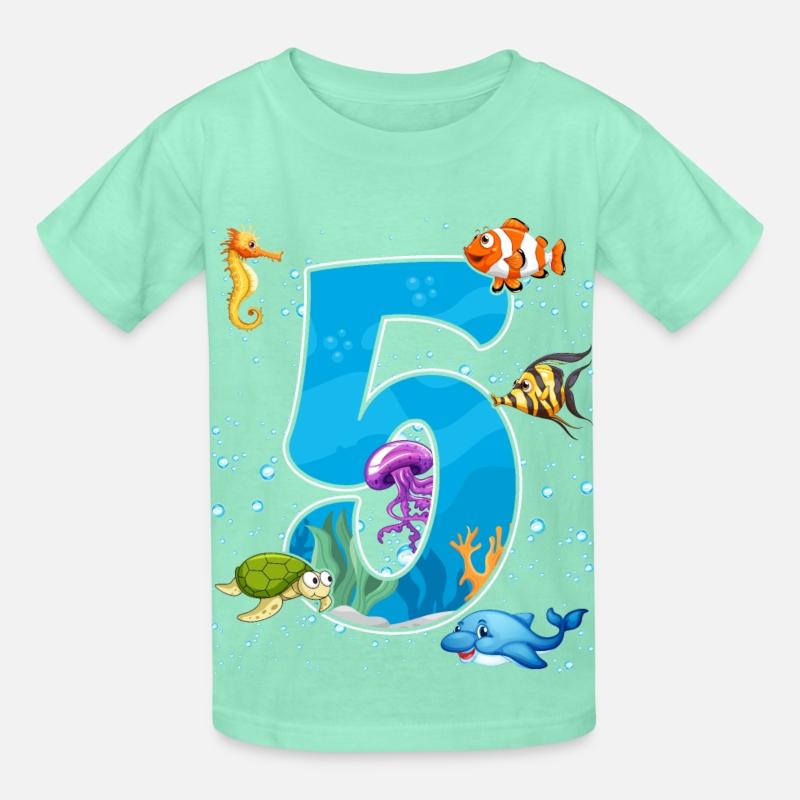 5th birthday Aquarium Fish lover 5 Year Old Sea