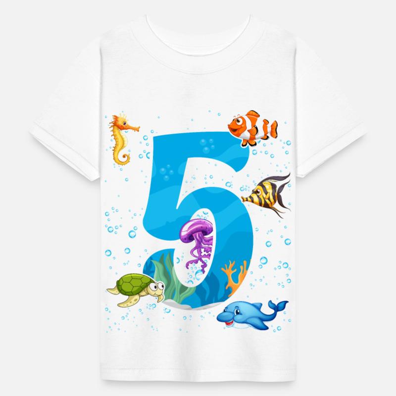 5th birthday Aquarium Fish lover 5 Year Old Sea