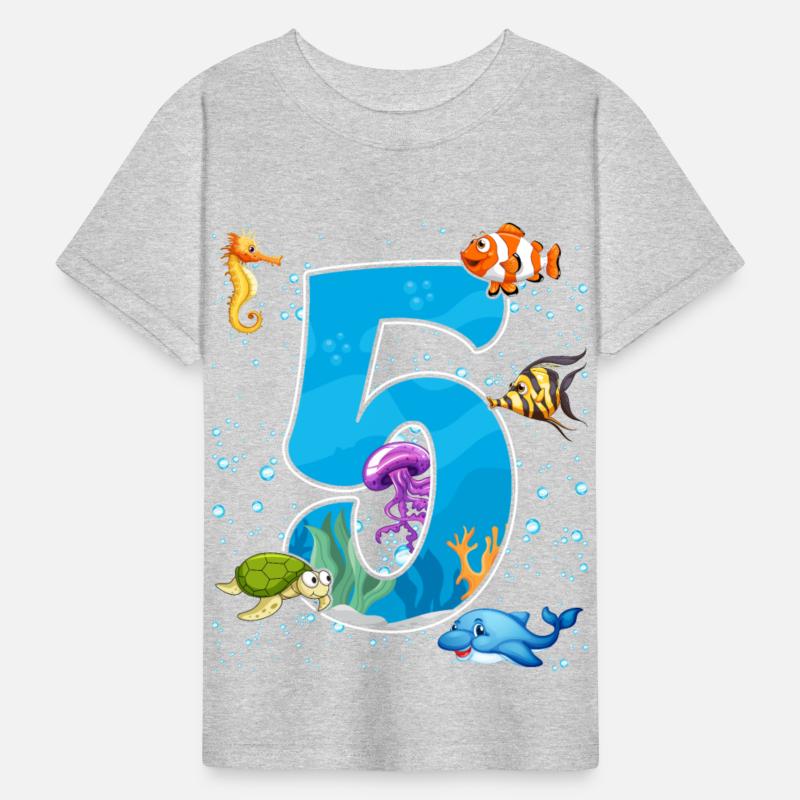5th birthday Aquarium Fish lover 5 Year Old Sea