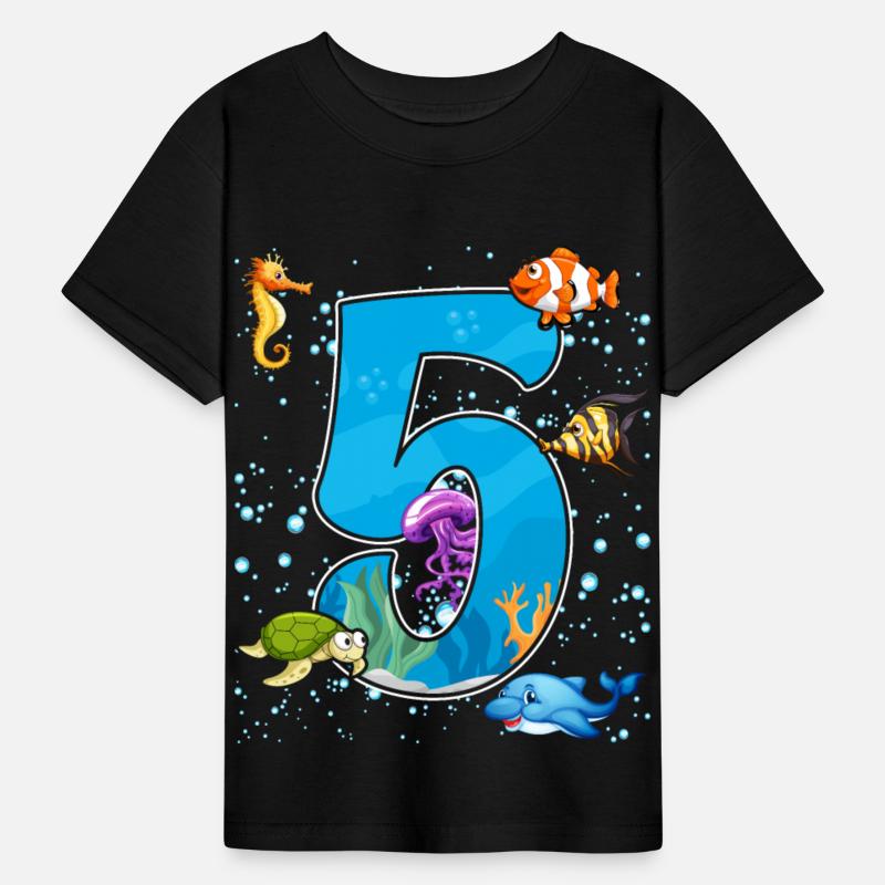 5th birthday Aquarium Fish lover 5 Year Old Sea