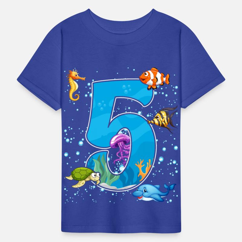 5th birthday Aquarium Fish lover 5 Year Old Sea