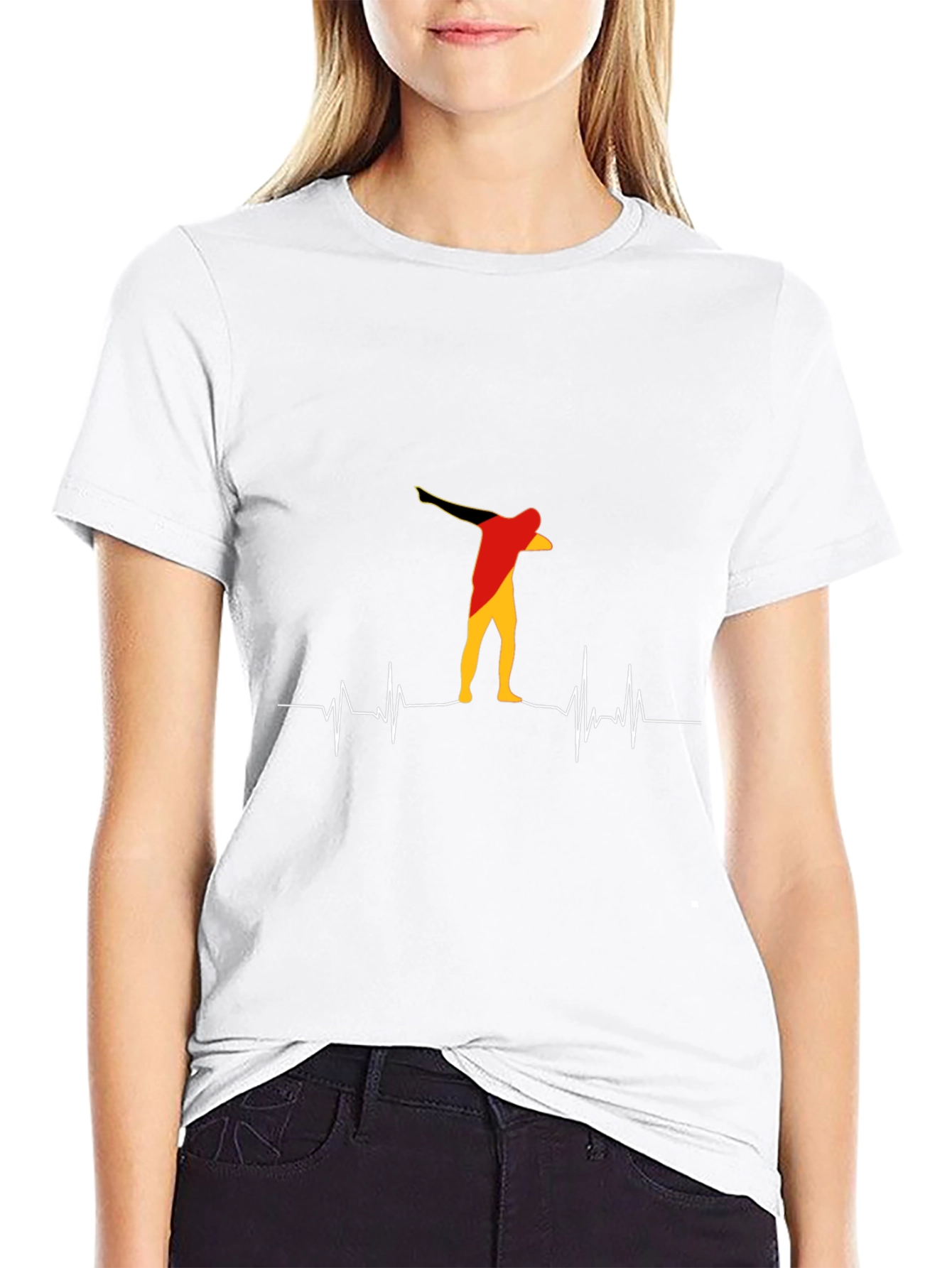 Germany Heartbeat T-Shirt - Dab Silhouette Tee