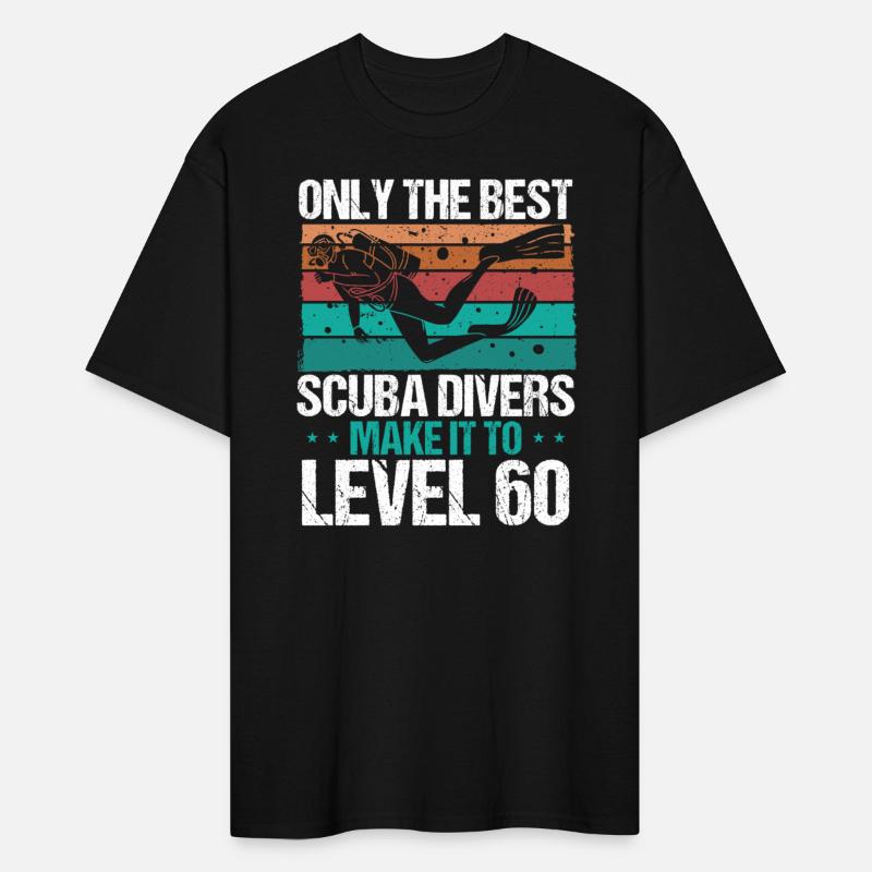60 Scuba Diving Level 60 Year Diver Snorkeling