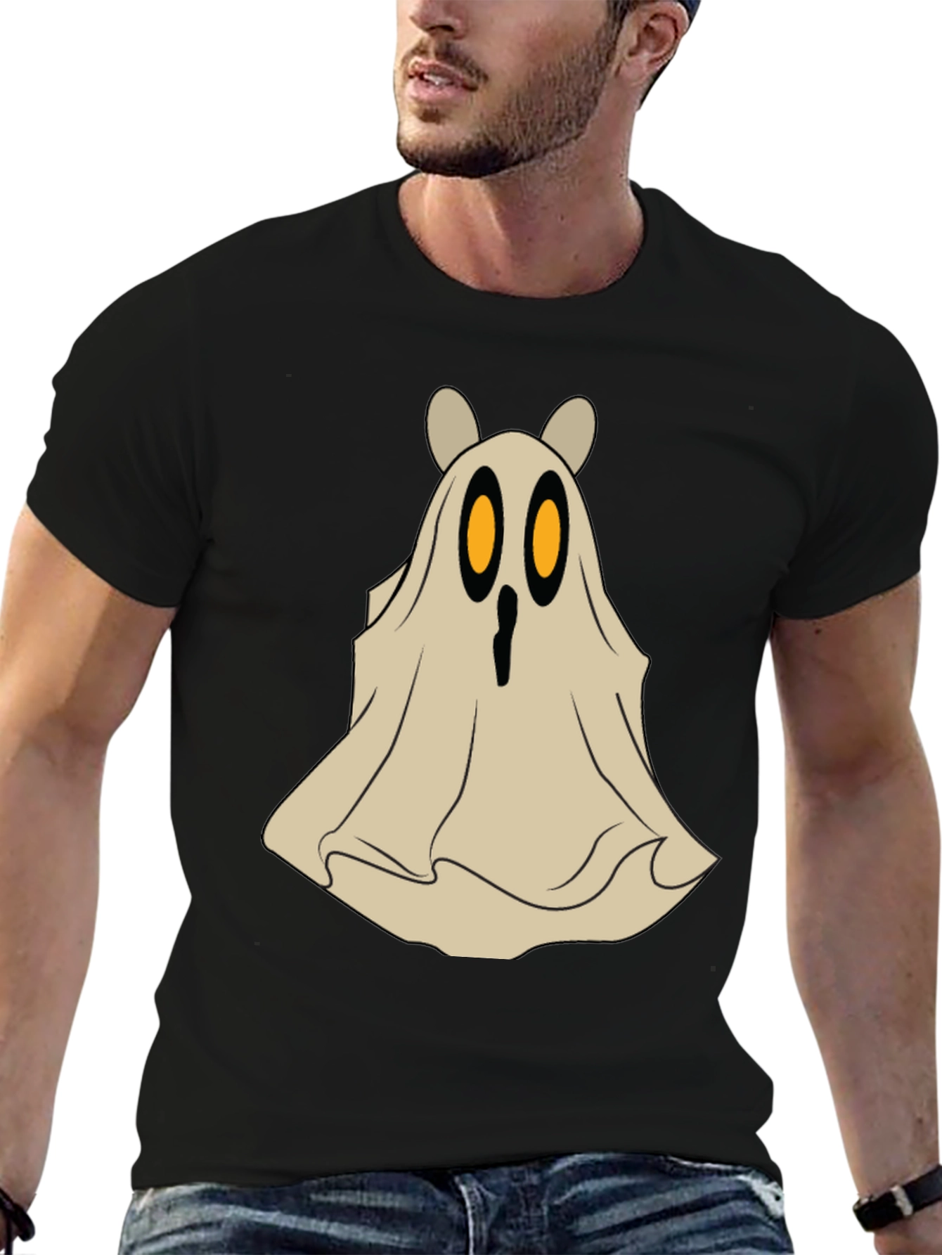Spooky Cute Bear Ghost Halloween T-Shirt