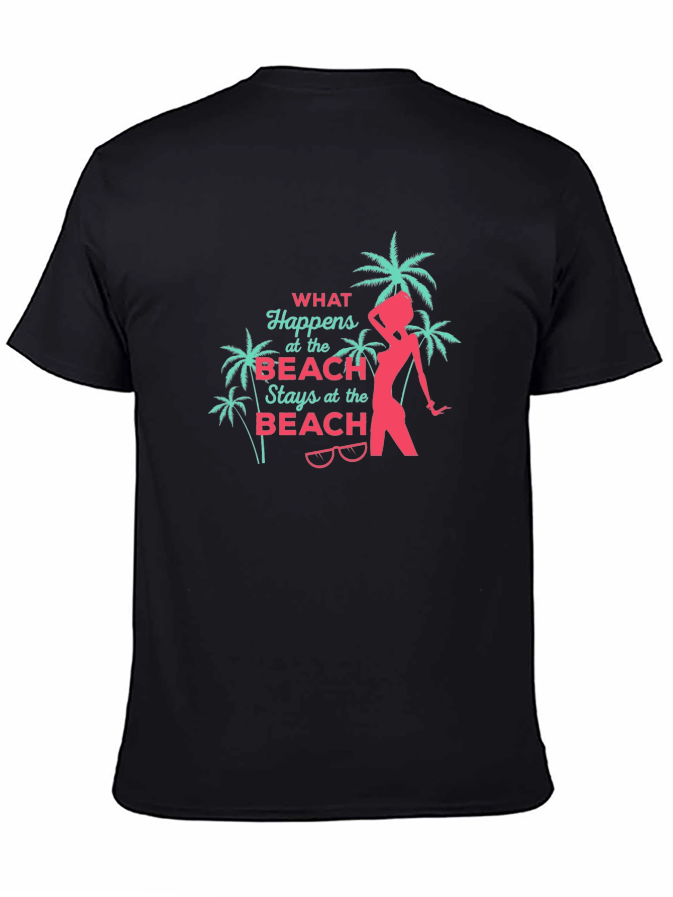 Beach Vibes Black T-Shirt