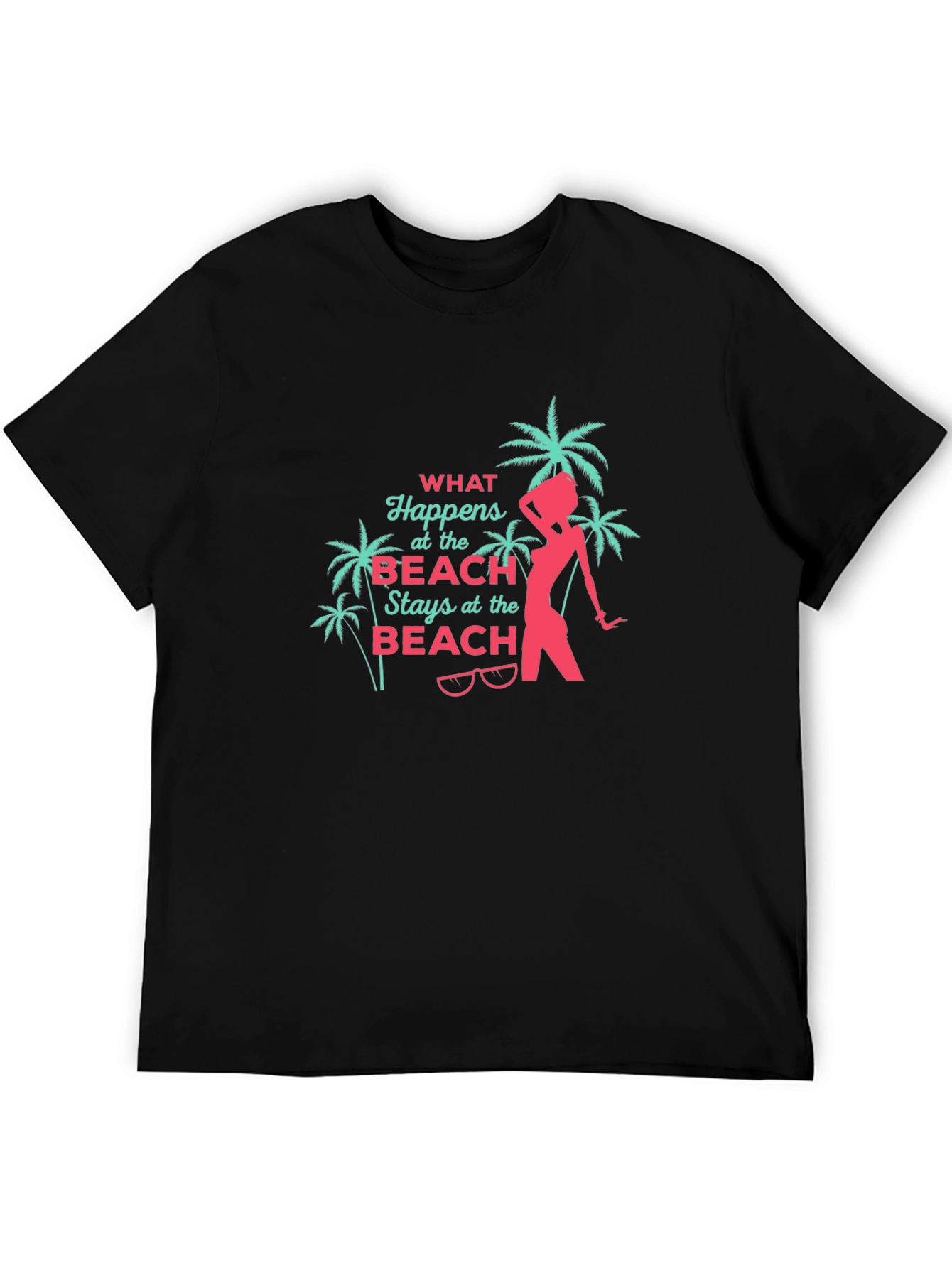 Beach Vibes Black T-Shirt