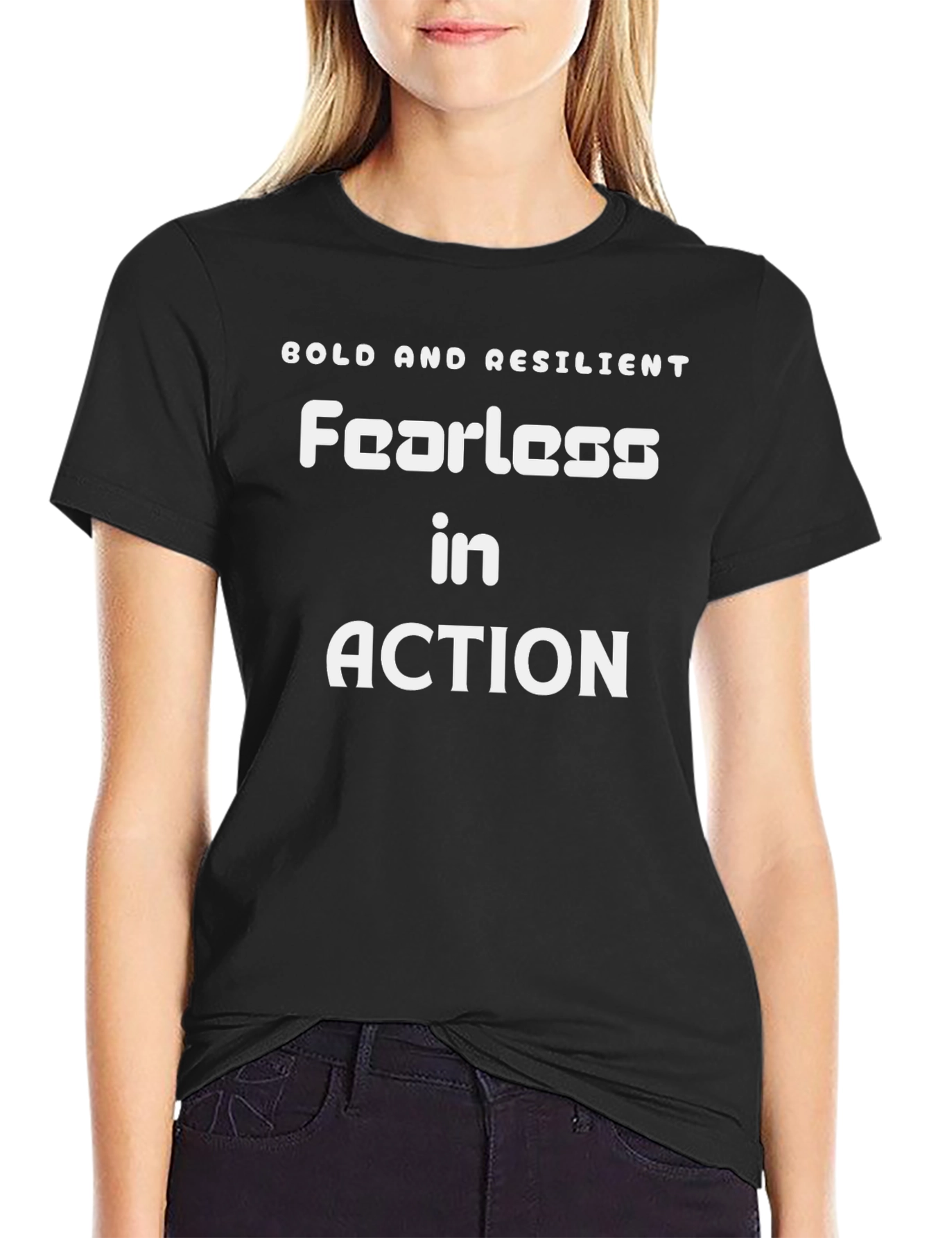 Bold and Resilient Fearless Action Tee