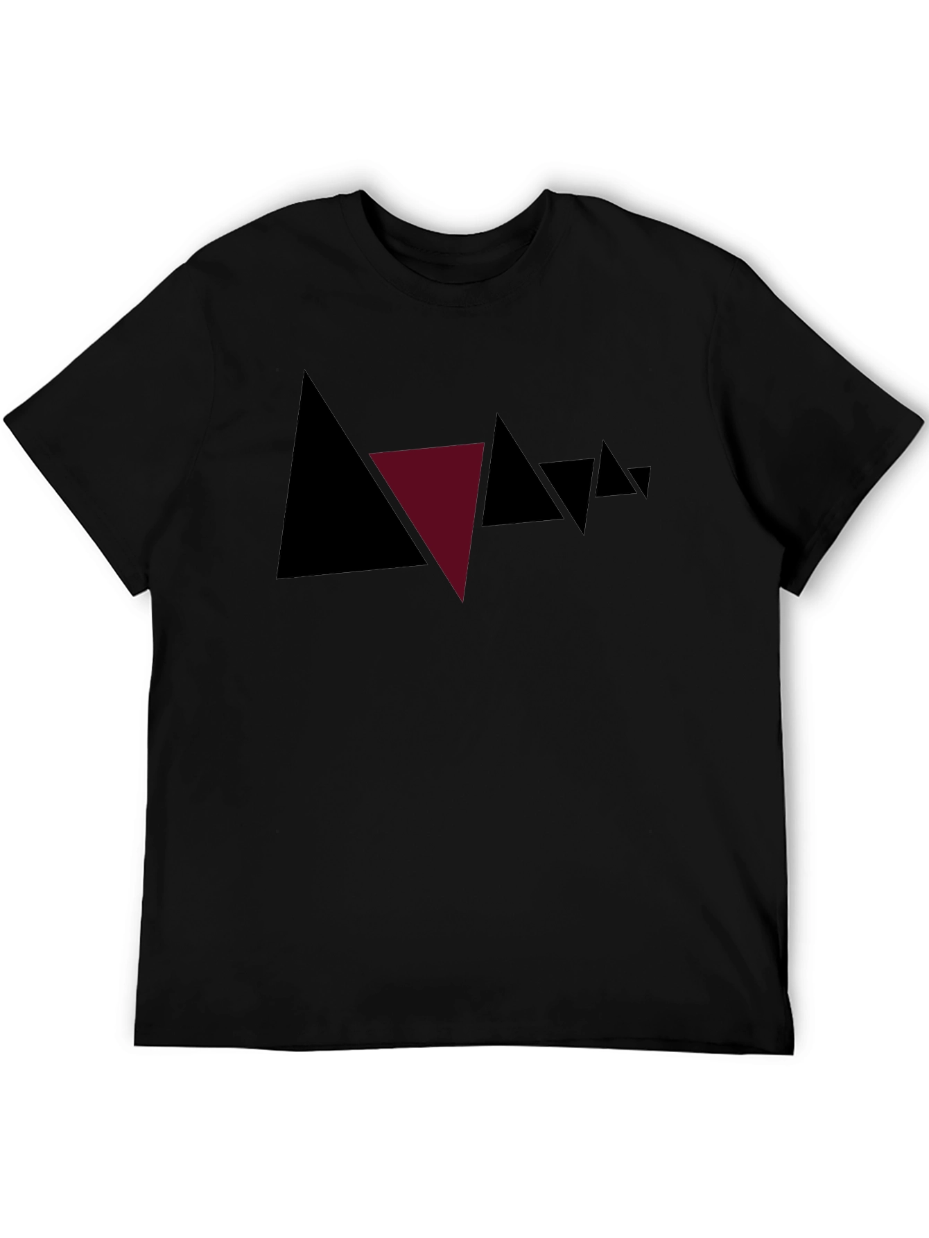 Abstract Triangle Graphic Tee - Modern Style