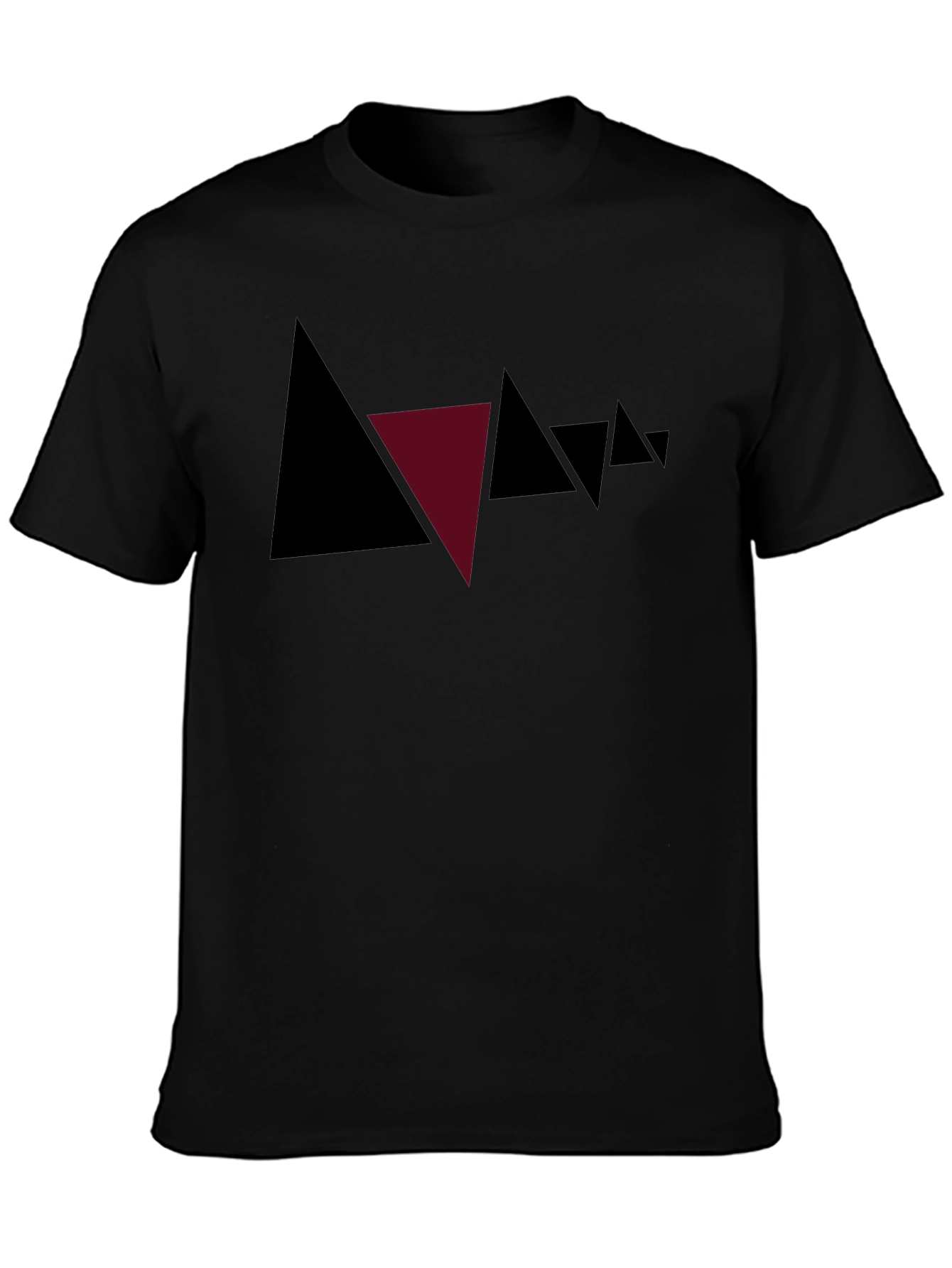 Abstract Triangle Graphic Tee - Modern Style