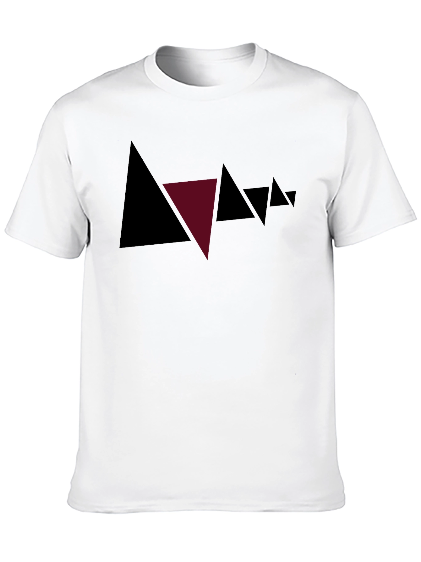 Abstract Triangle Graphic Tee - Modern Style
