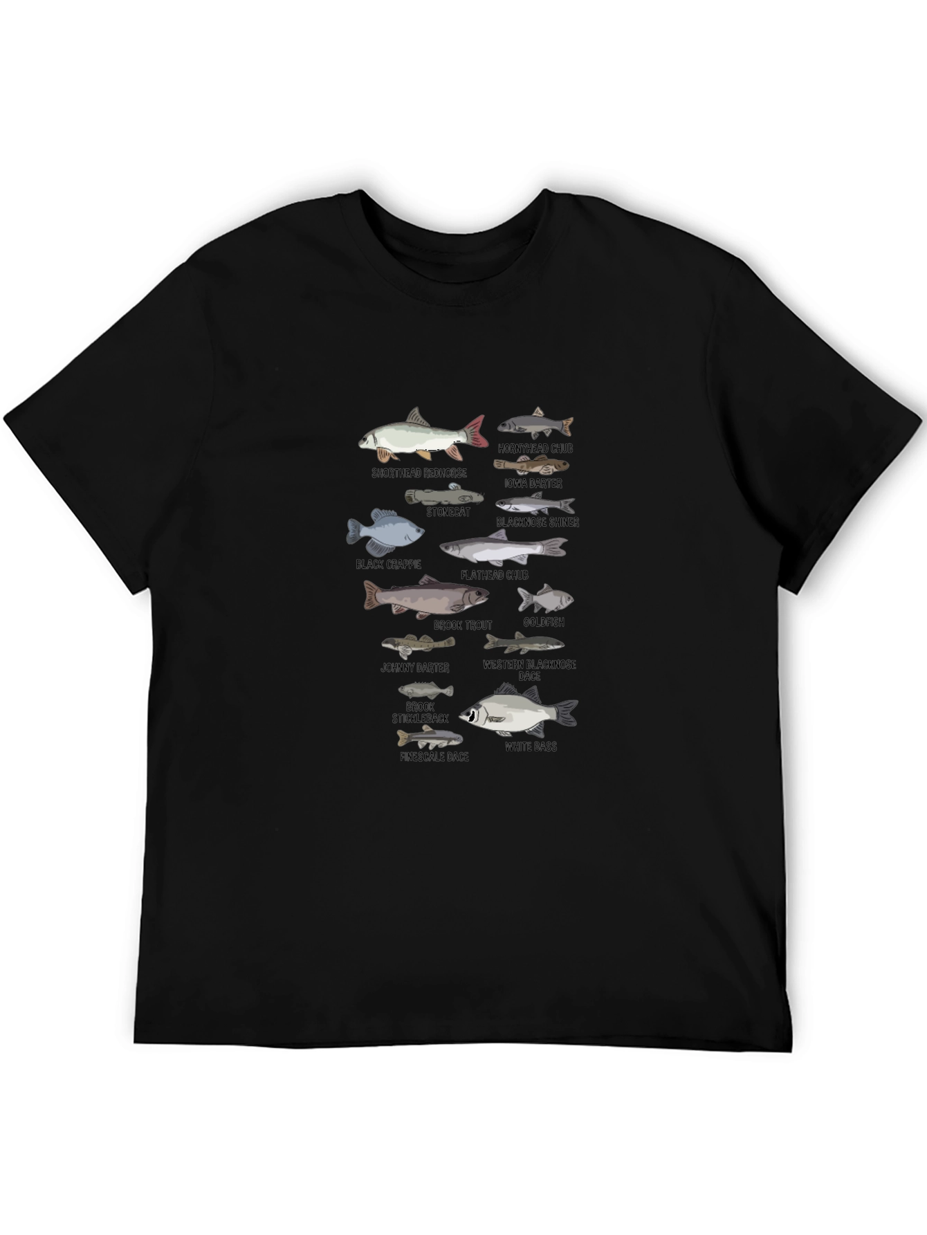 Fish Species Graphic T-Shirt