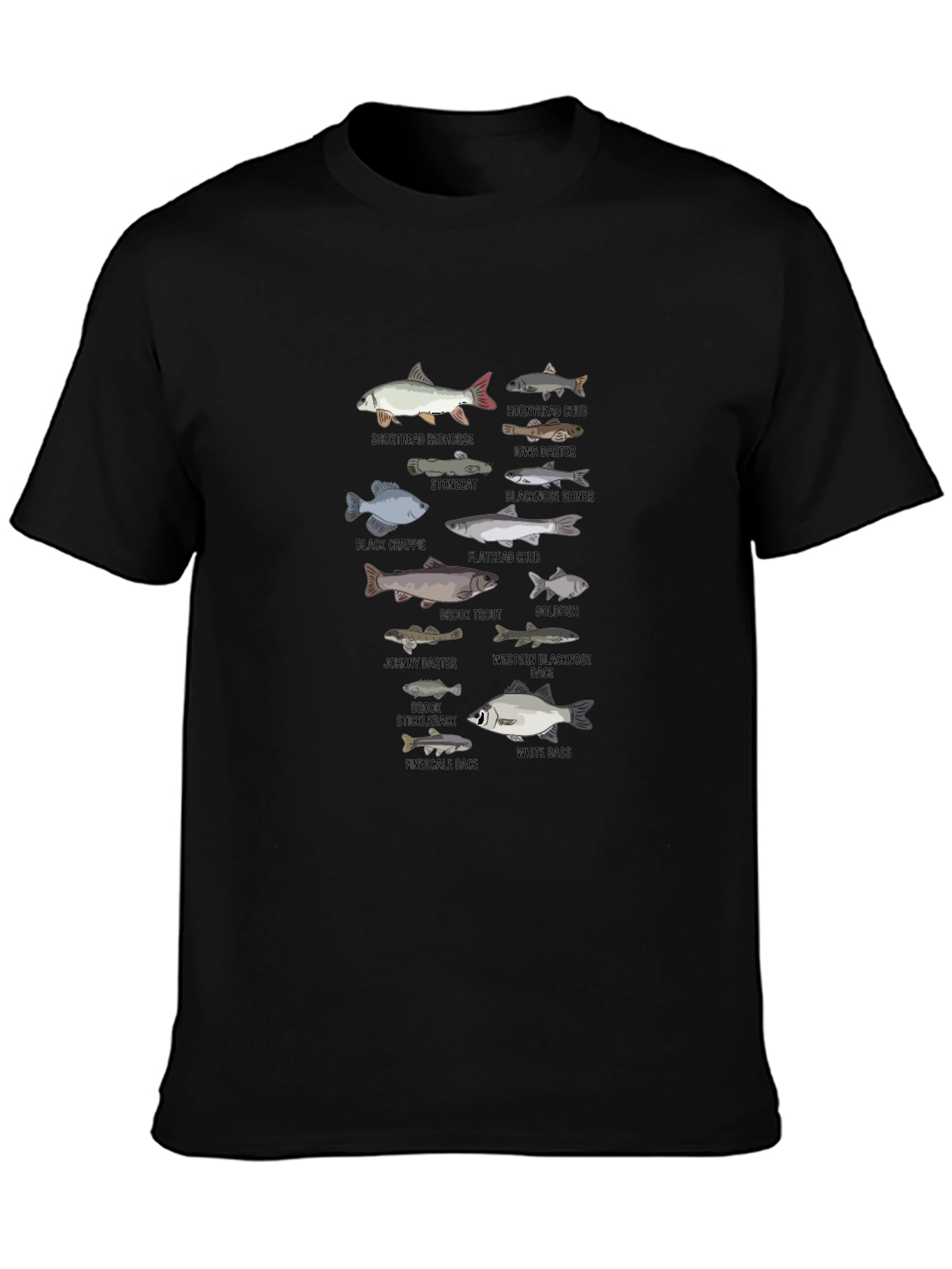Fish Species Graphic T-Shirt