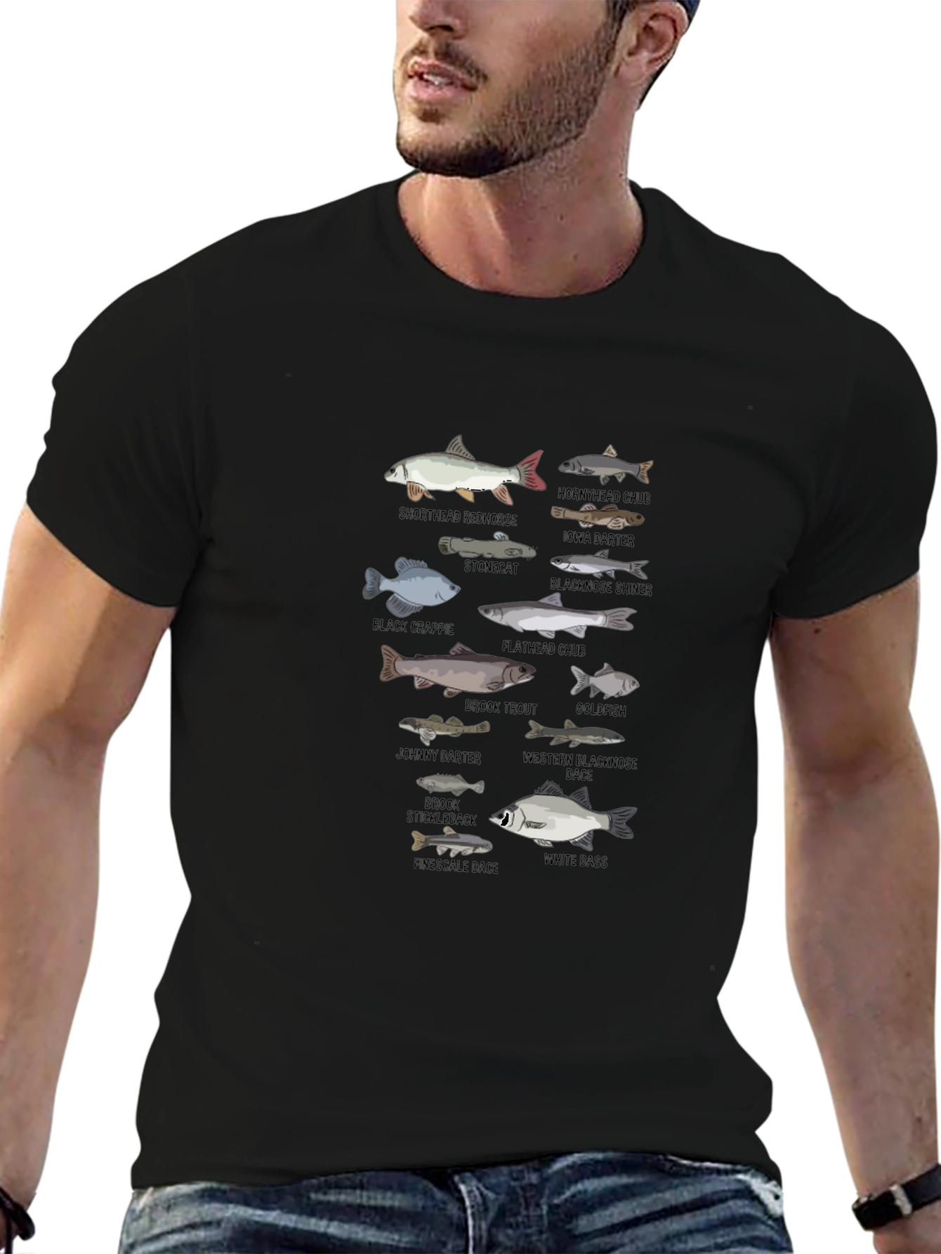 Fish Species Graphic T-Shirt