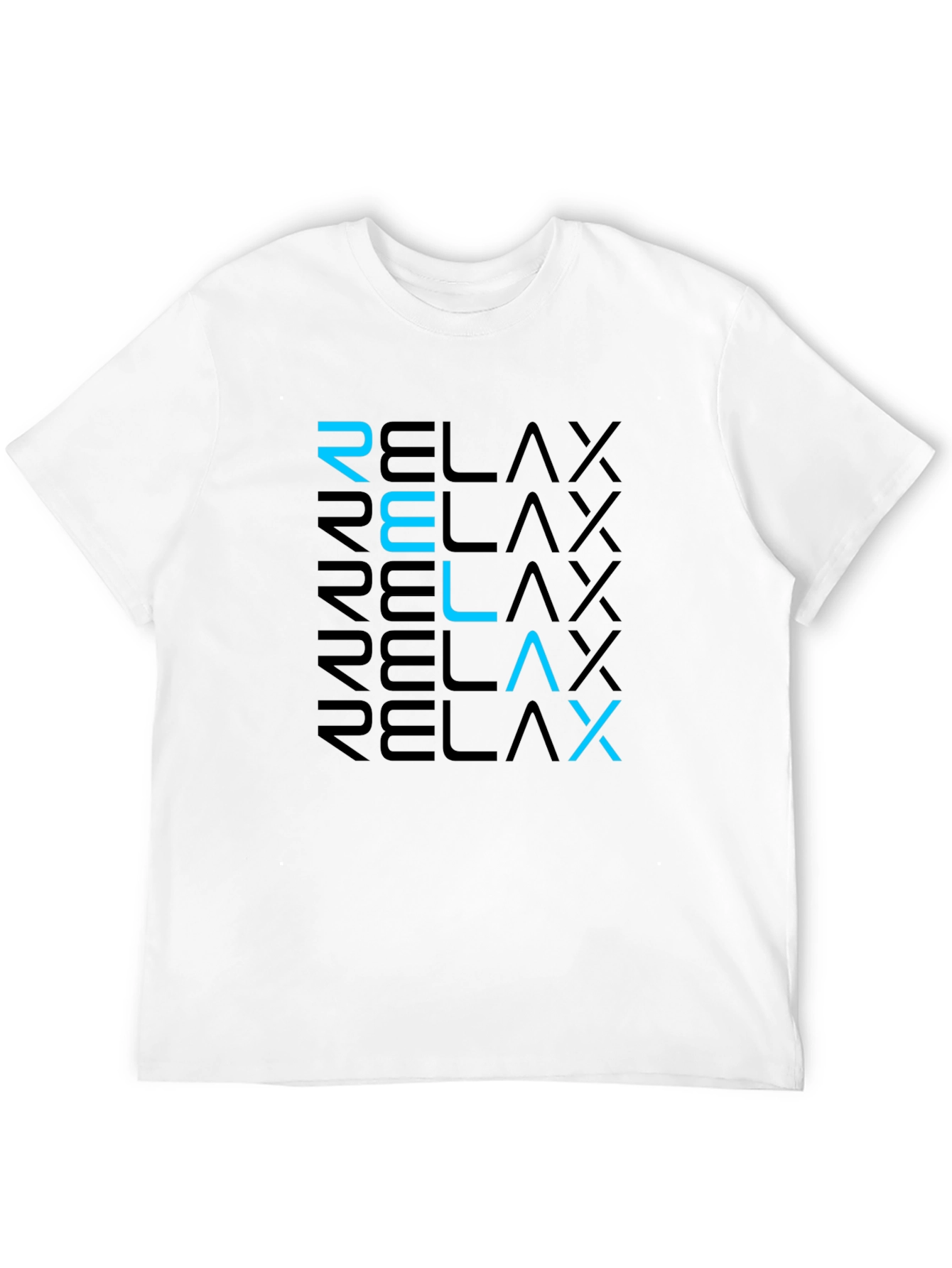 Relax Graphic Tee - Modern Black T-Shirt