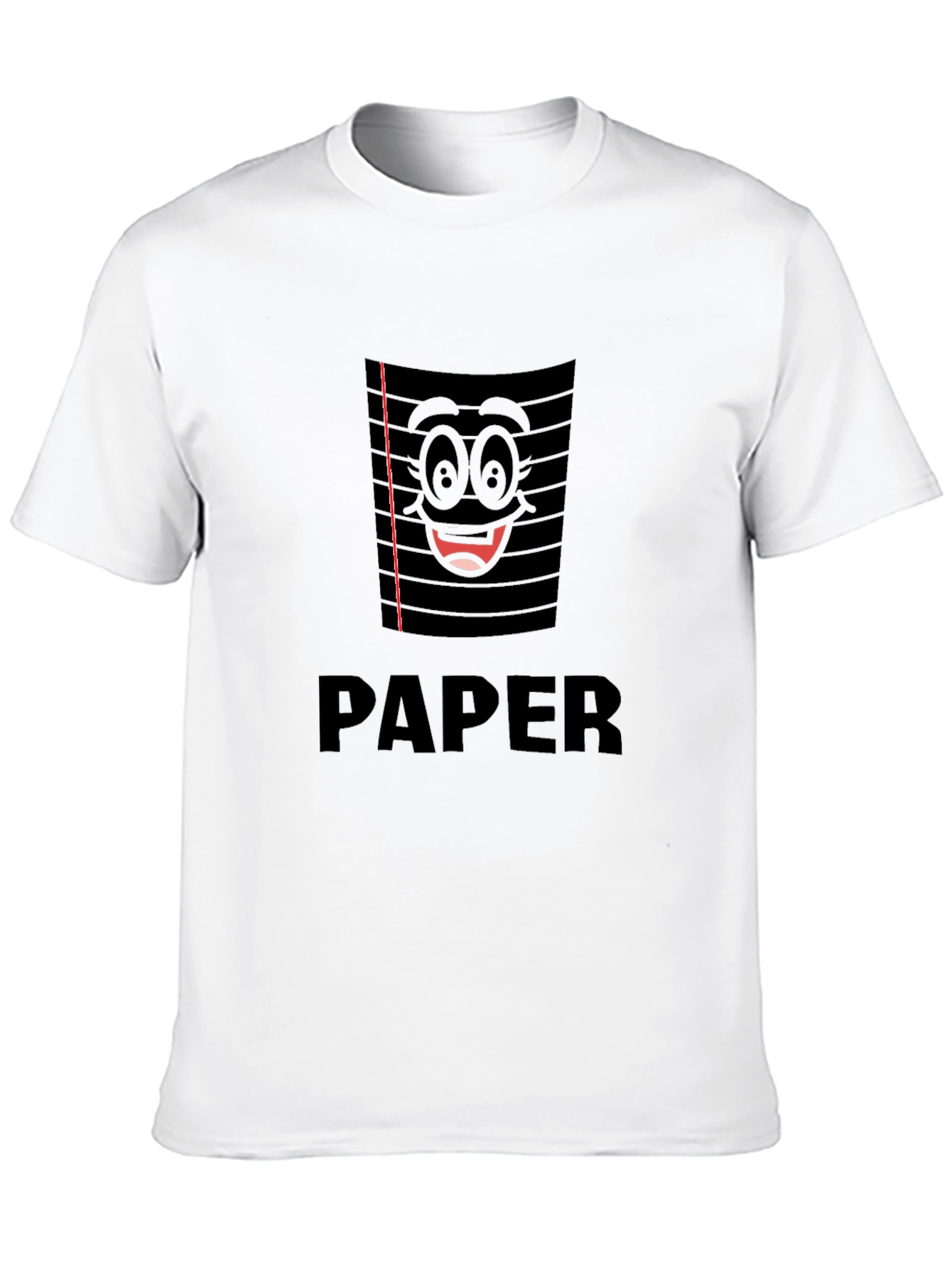 Funny Paper Notebook Graphic T-Shirt - Black