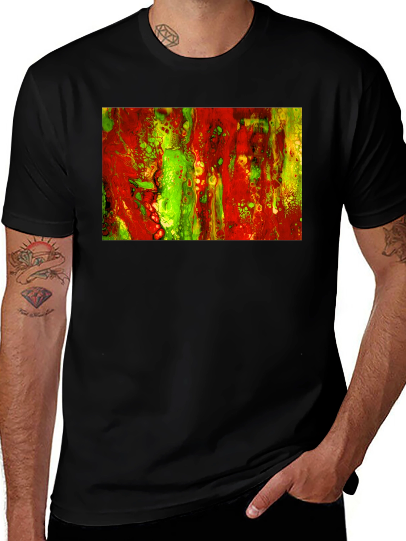 Abstract Art Graphic Tee - Modern Streetwear