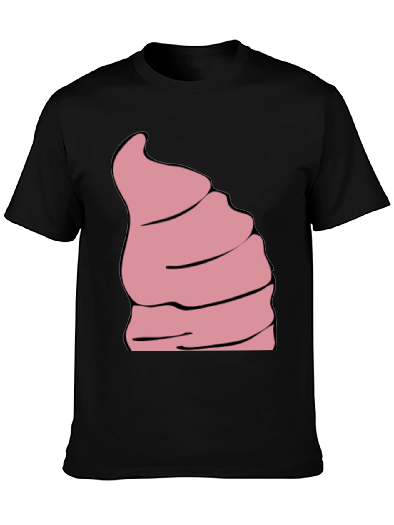 Funny Pink Ice Cream Swirl Graphic Tee
