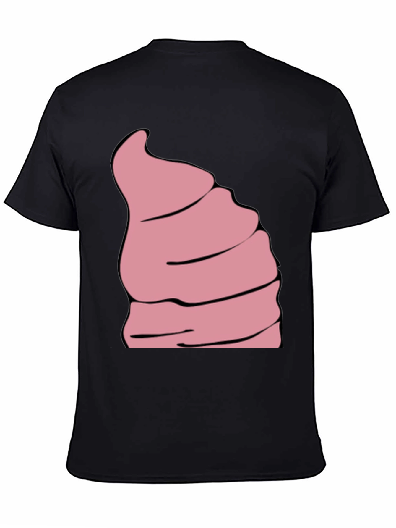 Funny Pink Ice Cream Swirl Graphic Tee