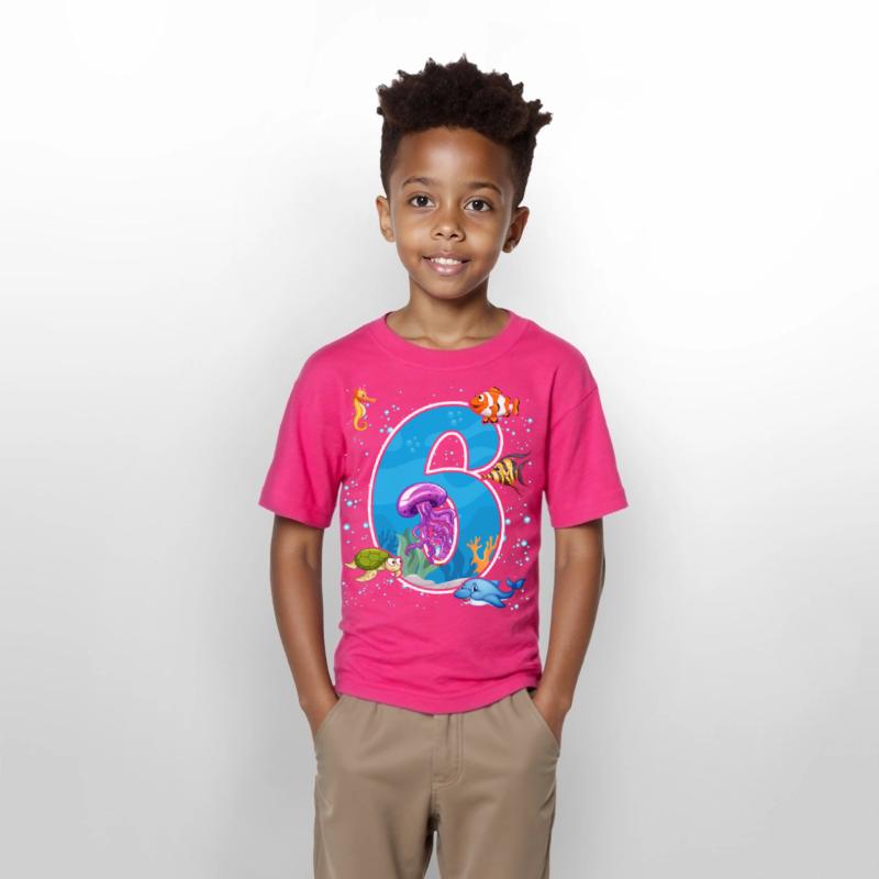 6th birthday Aquarium Fish lover 6 Year Old Sea