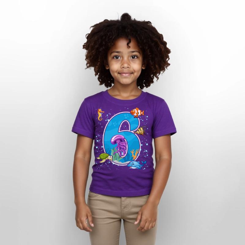 6th birthday Aquarium Fish lover 6 Year Old Sea